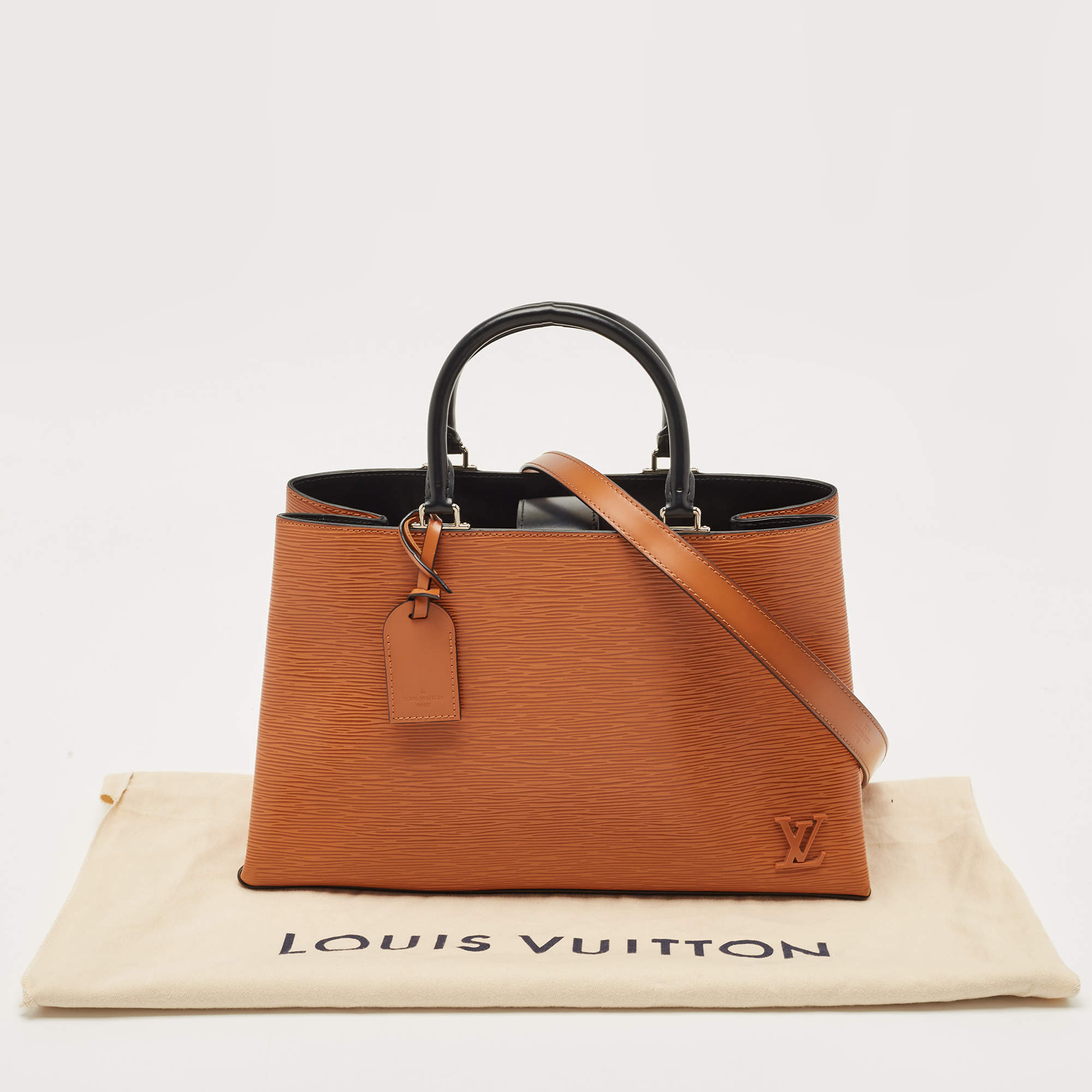 Louis Vuitton Cipango Gold Epi Leather Kleber MM Bag