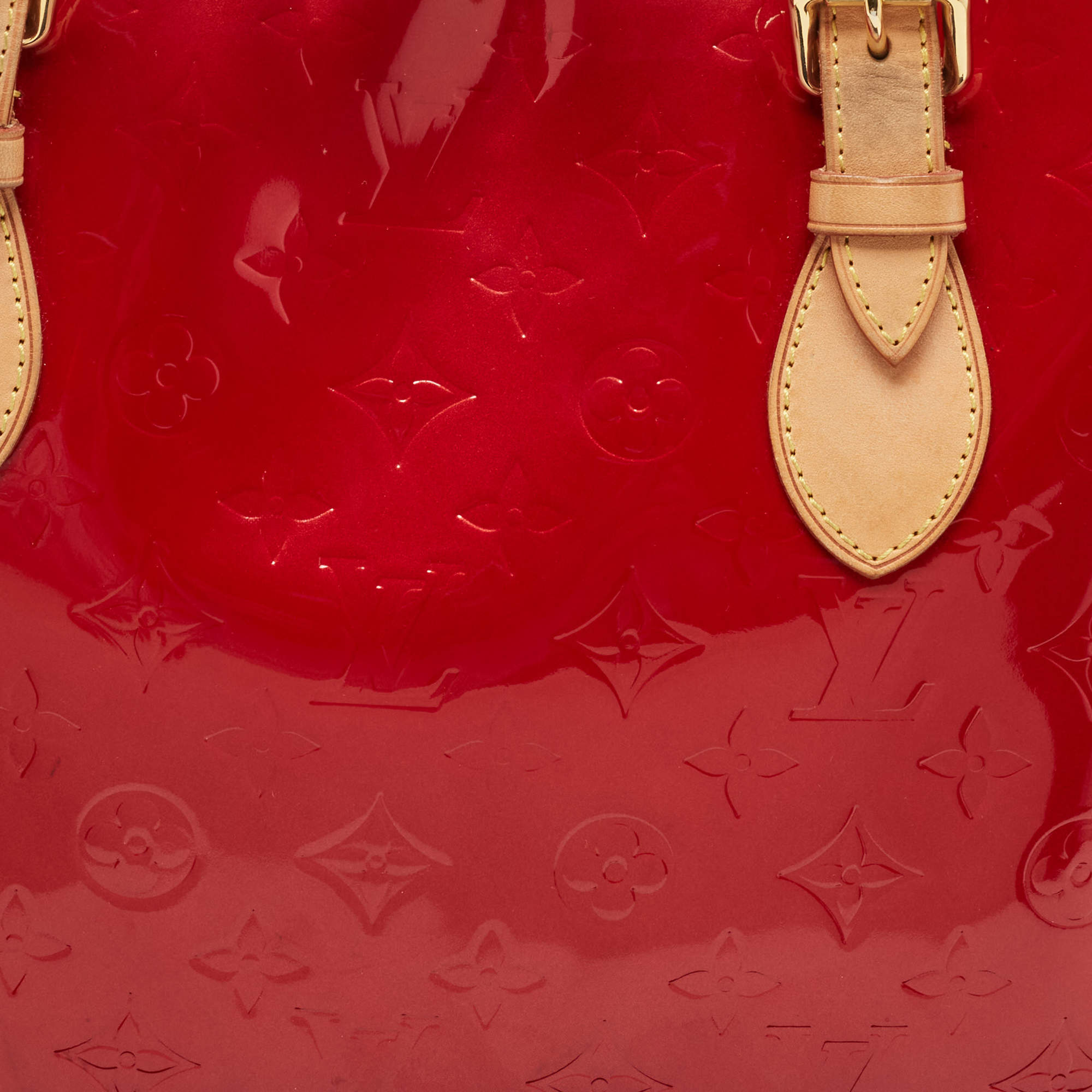 Louis Vuitton Pomme D'Amour Monogram Vernis Brentwood Tote Bag
