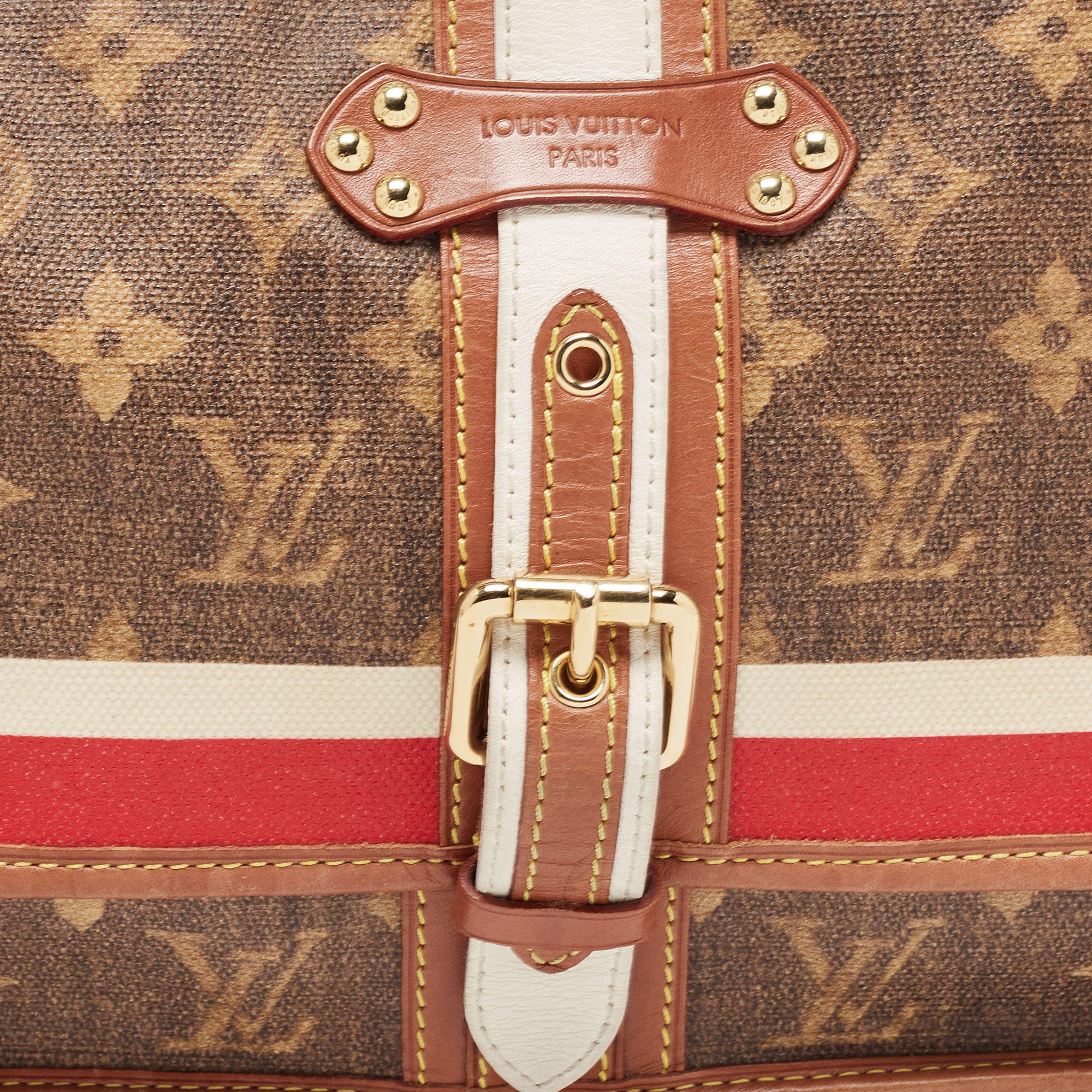 Louis Vuitton Multi Canvas Tisse Porte Rayures Shoulder Bag Louis Vuitton