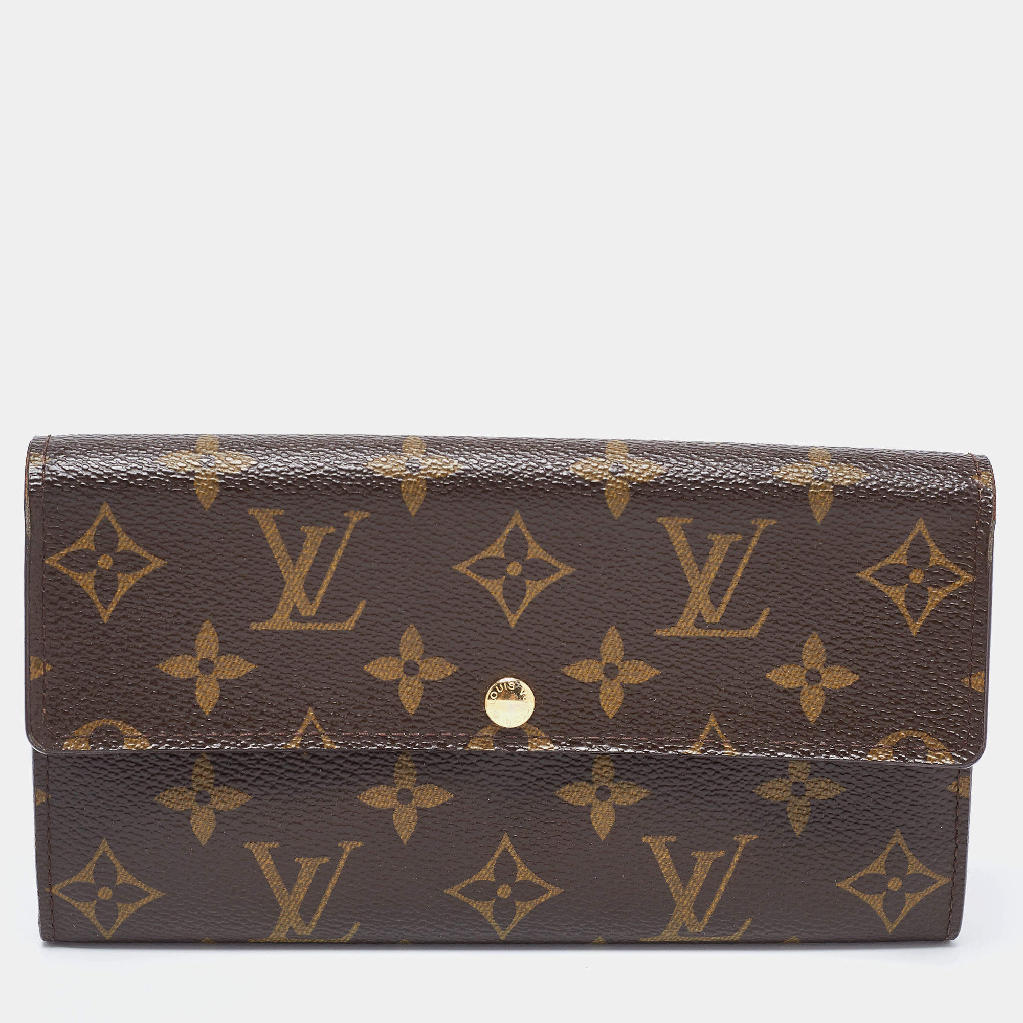 Louis Vuitton Monogram Vintage Sarah Wallet Brown