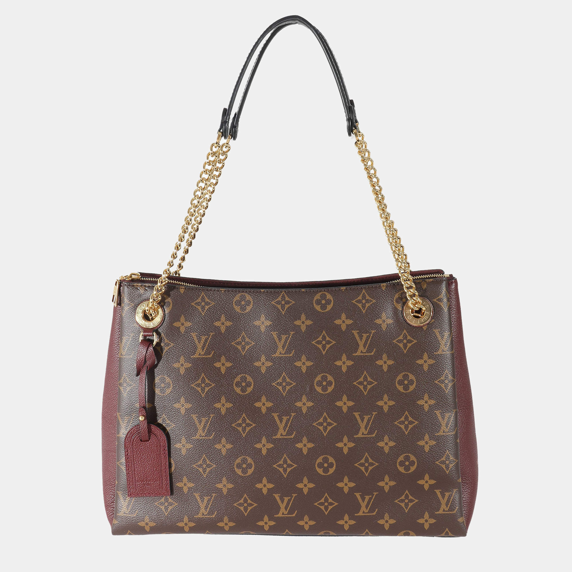 Louis Vuitton, Bags, Lv Louis Vuitton Surene Bb Monogram Canvas Brown  Pink Shoulder Bag