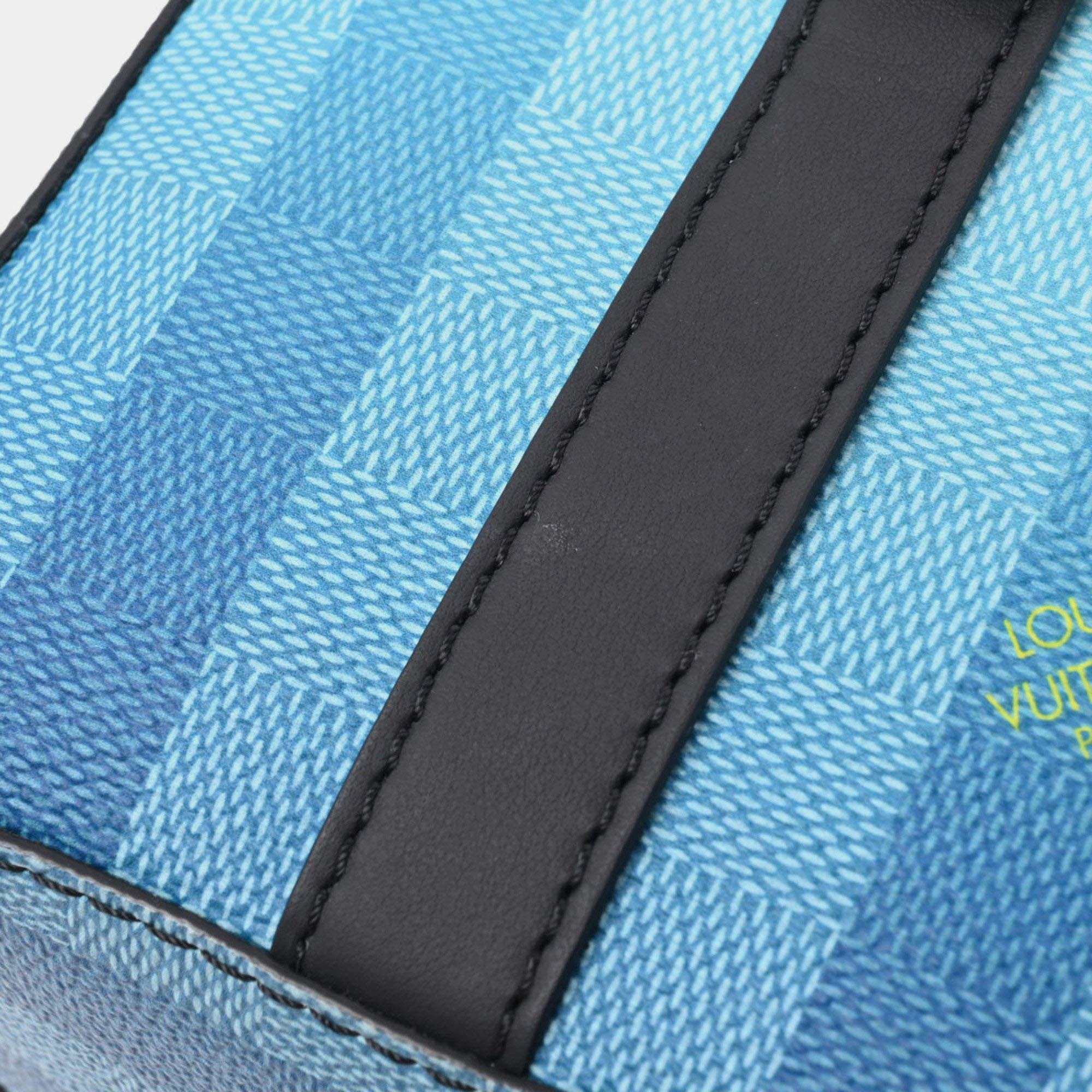 Louis Vuitton Blue Damier Stripe Canvas City Keepall XS Duffel Bag