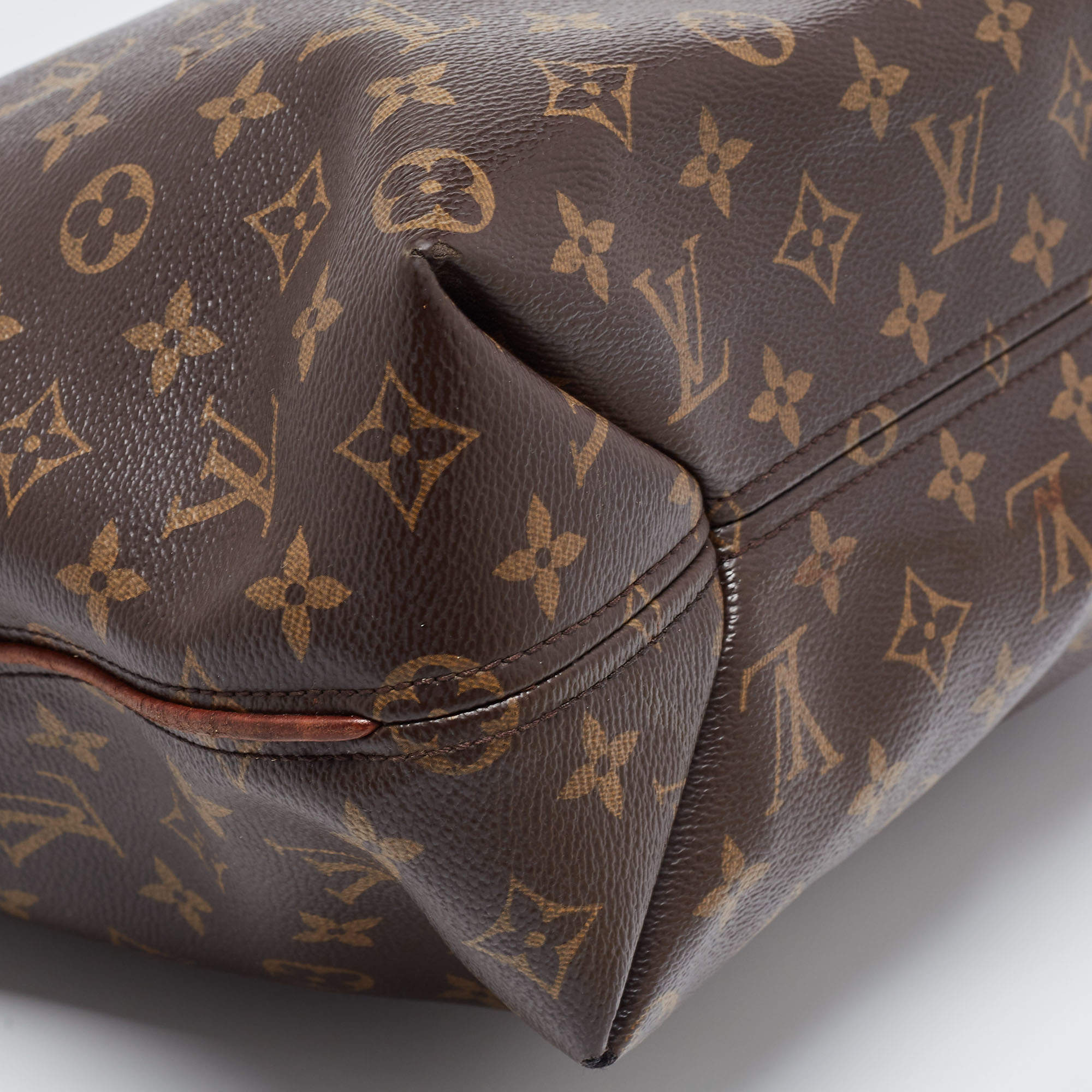 Louis Vuitton Sully MM Monogram Brown Beige Light brown Dark brown