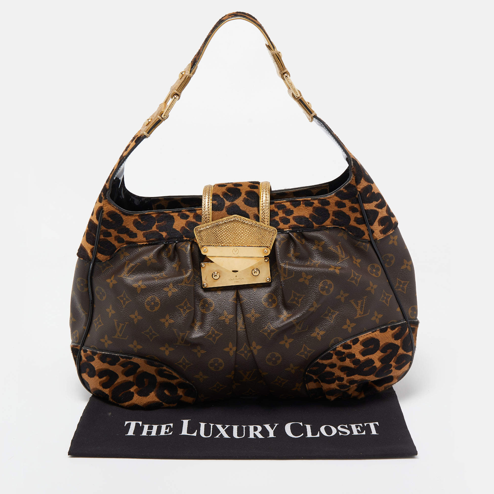 Louis Vuitton Limited Edition Leopard Ponyhair & Classic Monogram, Lot  #58152