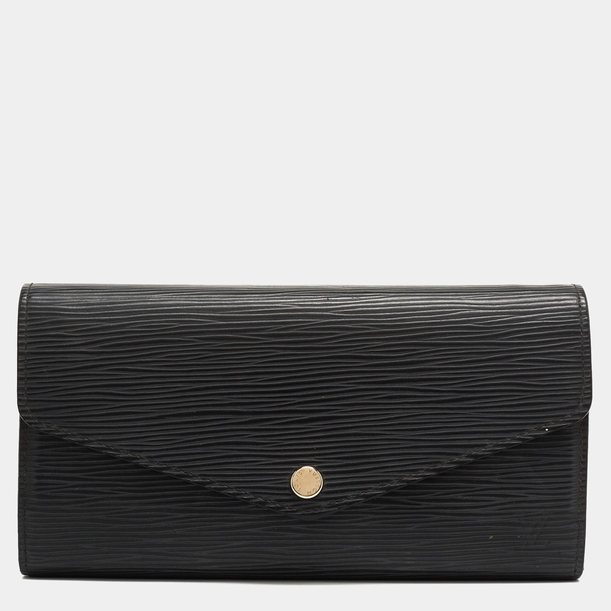 Louis Vuitton Black Epi Leather Sarah Wallet