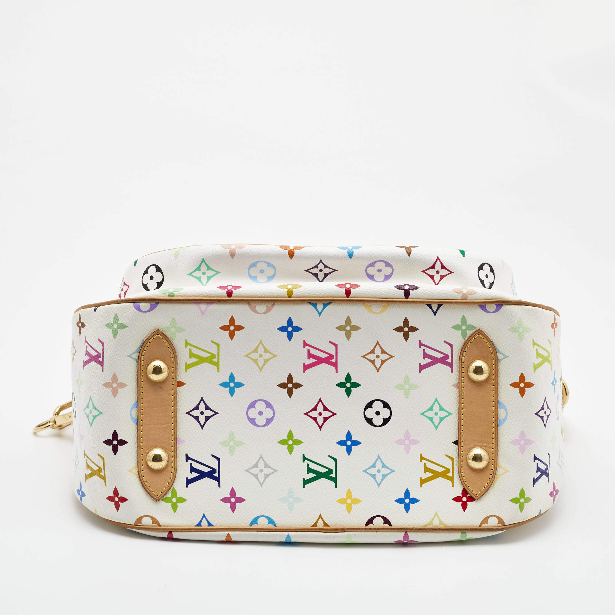 Louis Vuitton Rita White Multicolor Monogram Canvas 2 way Bag at