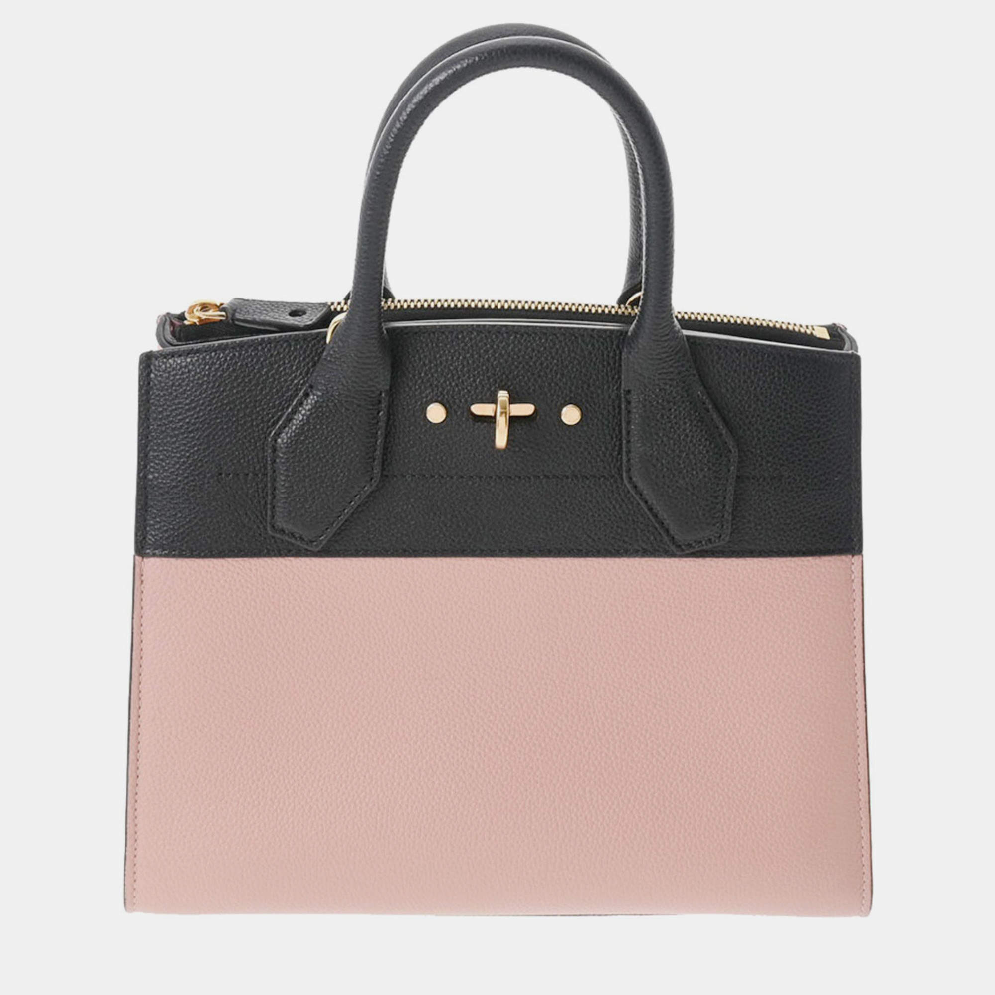 Louis Vuitton Pink/Cream Taurillon Leather and Python City Steamer Mini Bag Louis  Vuitton