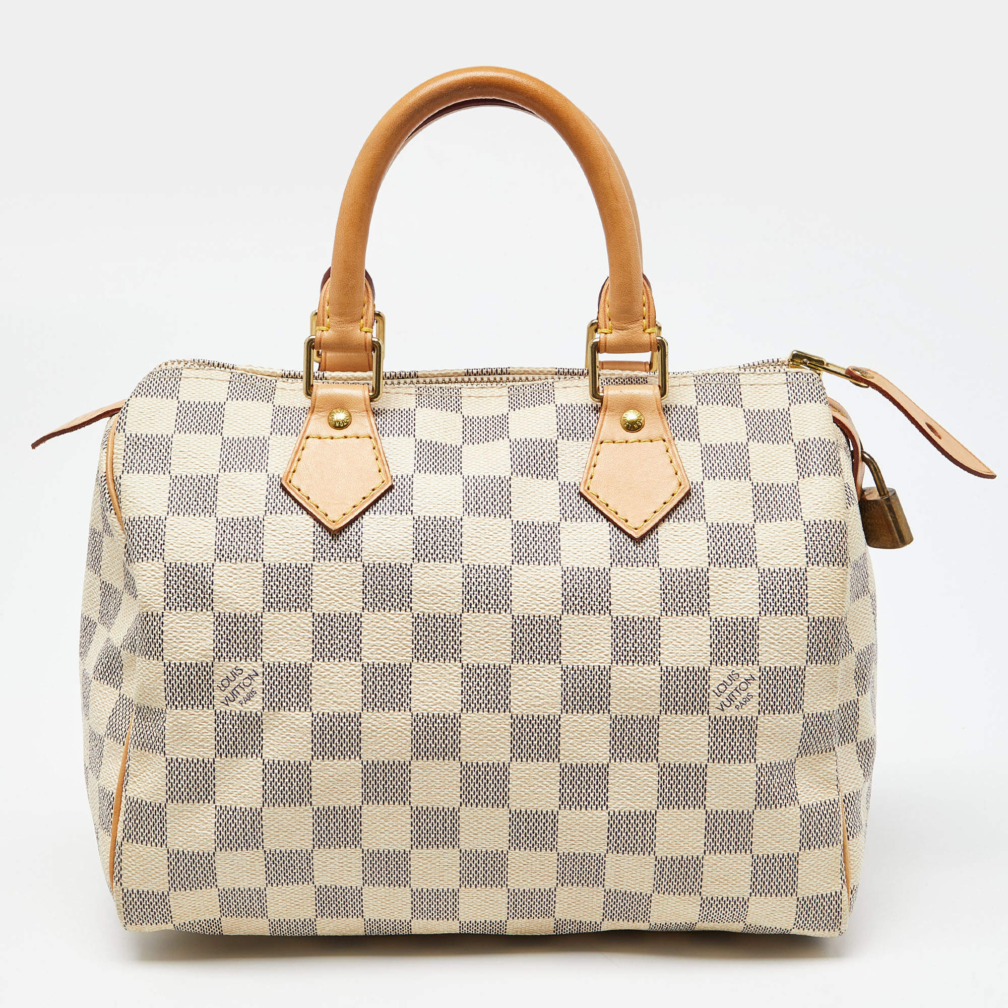 Pre Owned Louis Vuitton Damier Azur Canvas Speedy 25 Bag