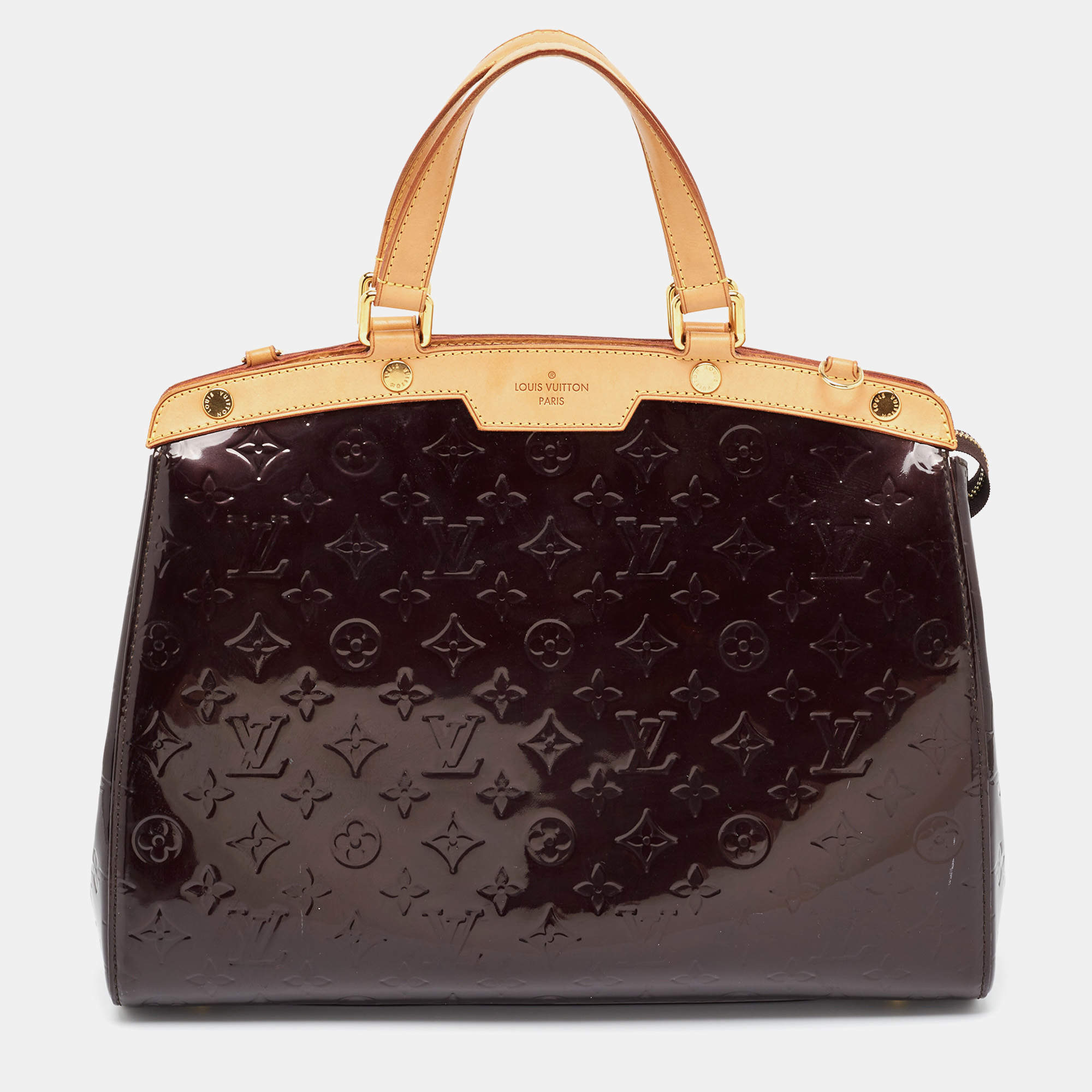 مملوكة مسبقًا Louis Vuitton Amarante Monogram Vernis Brea GM Bag