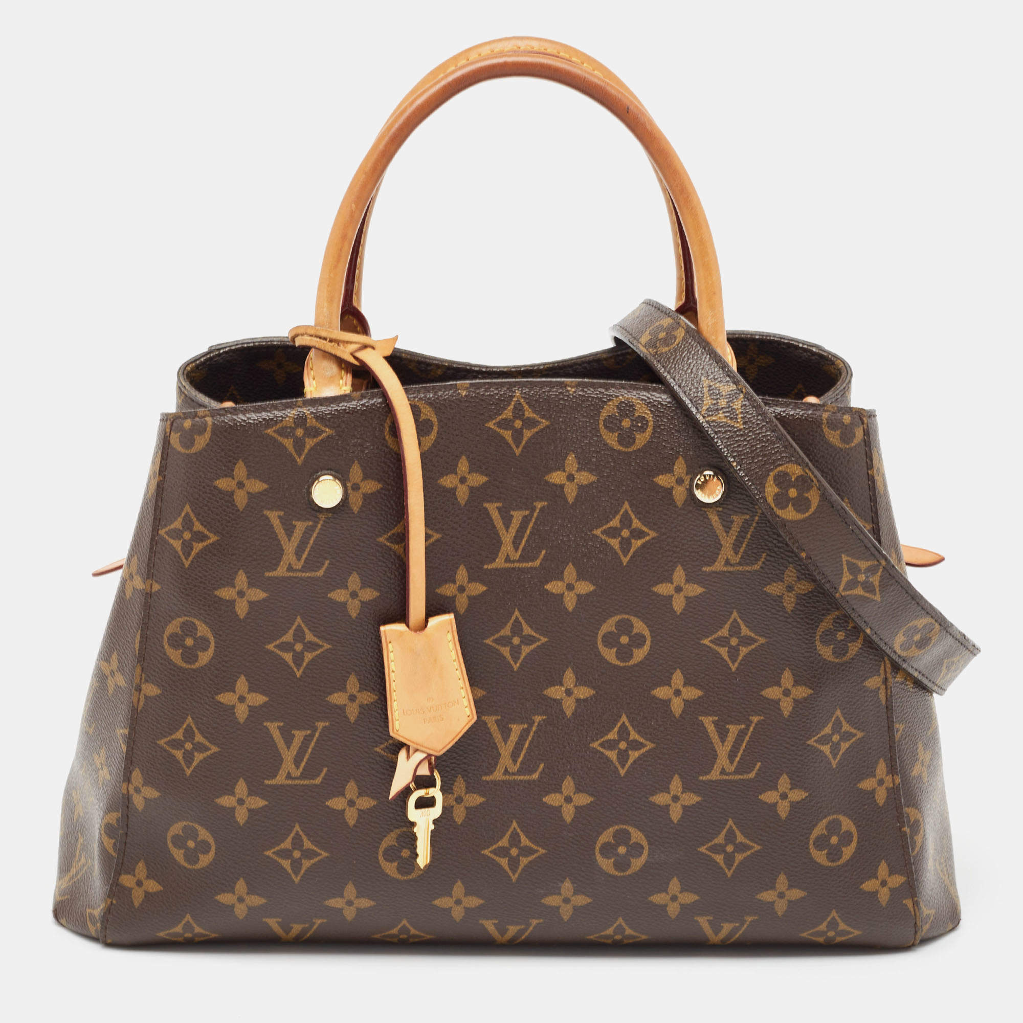 Pre Owned Louis Vuitton Monogram Canvas Montaigne BB Bag