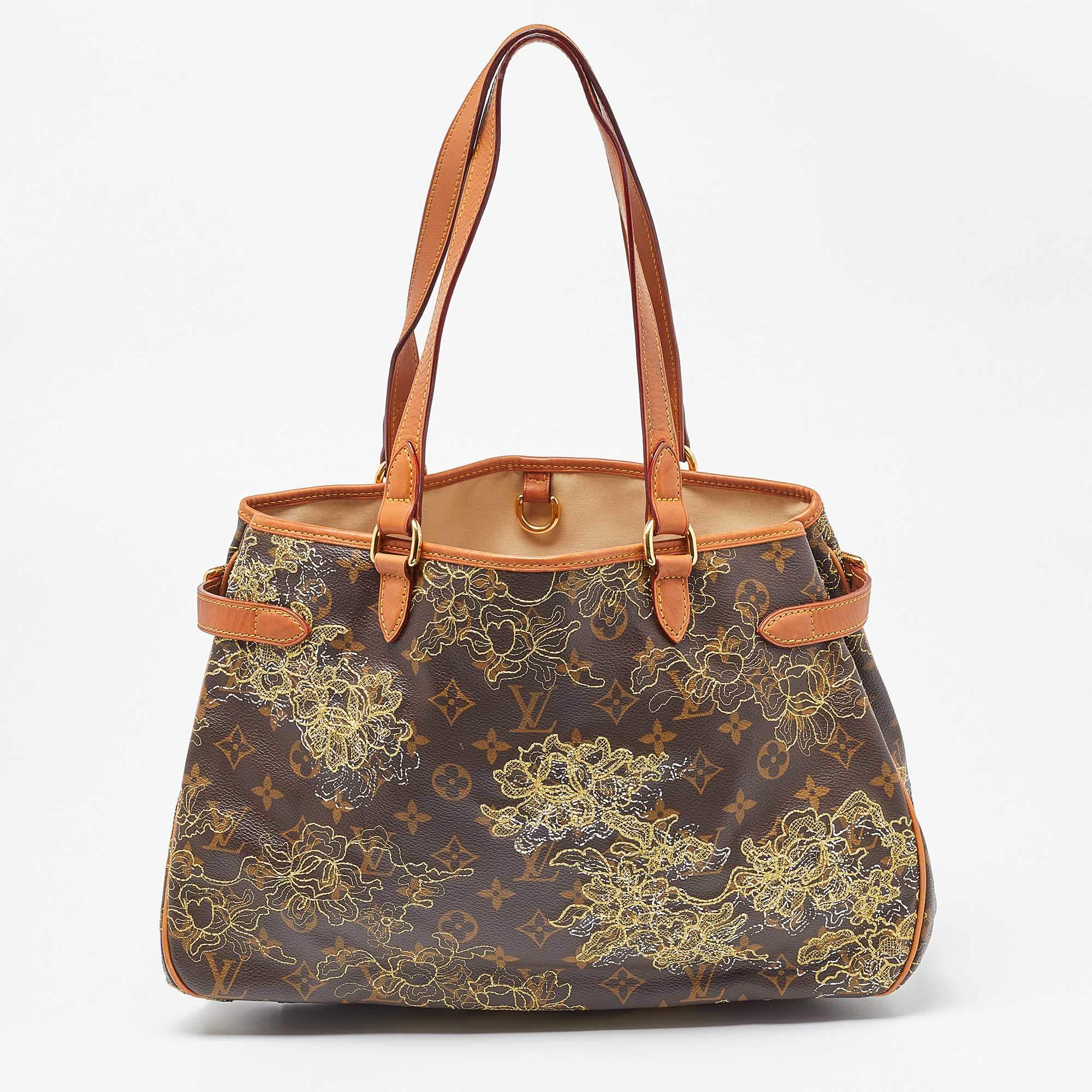 Pre Owned Louis Vuitton Monogram Canvas Limited Edition Dentelle Batignolles Horizontal Bag