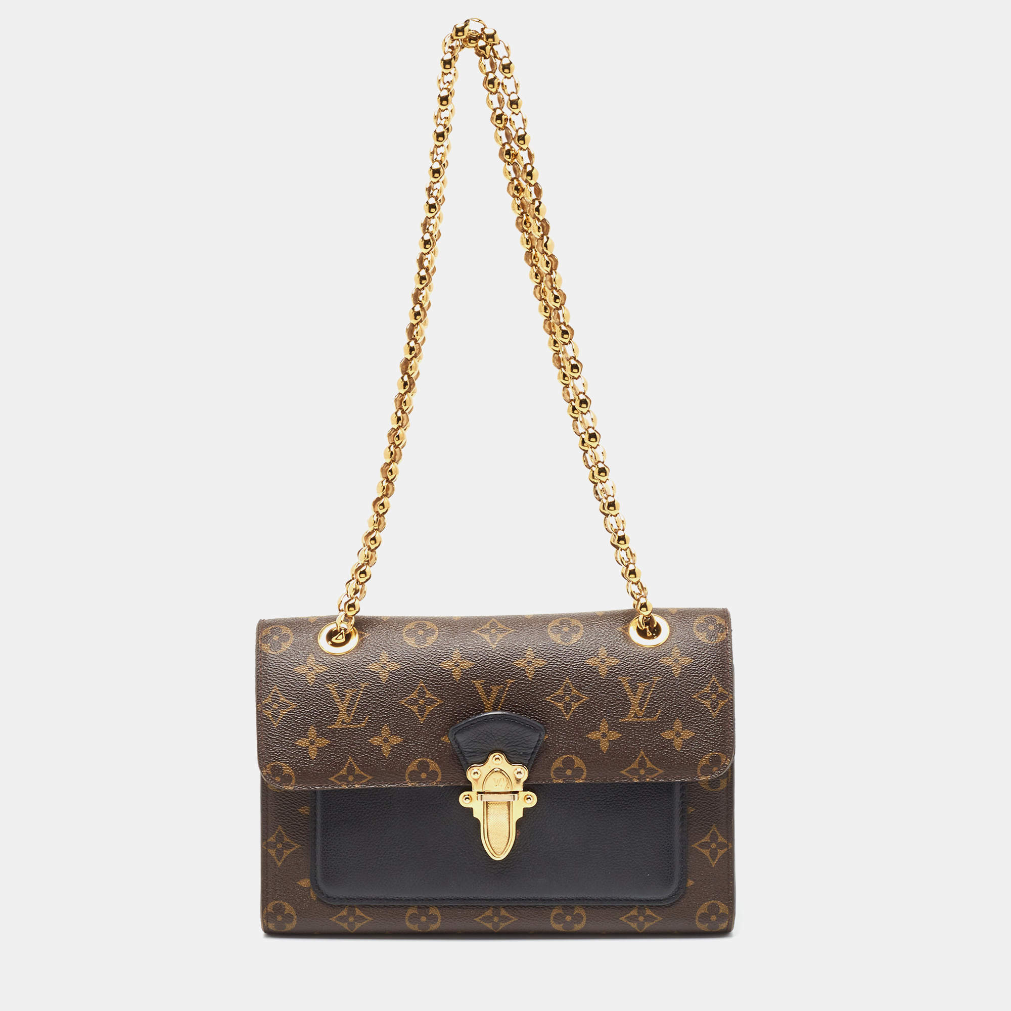مملوكة مسبقًا Louis Vuitton Black Monogram Canvas Victoire Bag