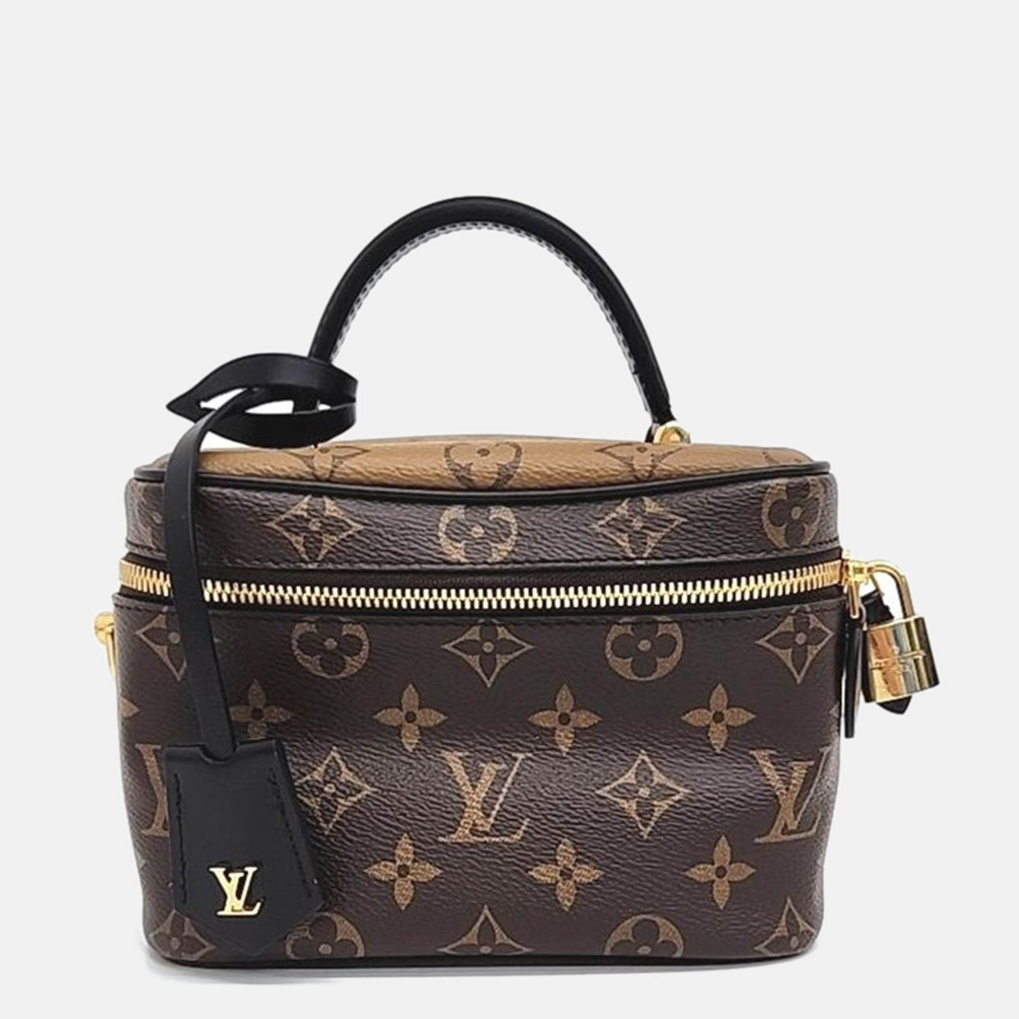 Pre Owned Louis Vuitton Brown Canvas Vanity PM bag