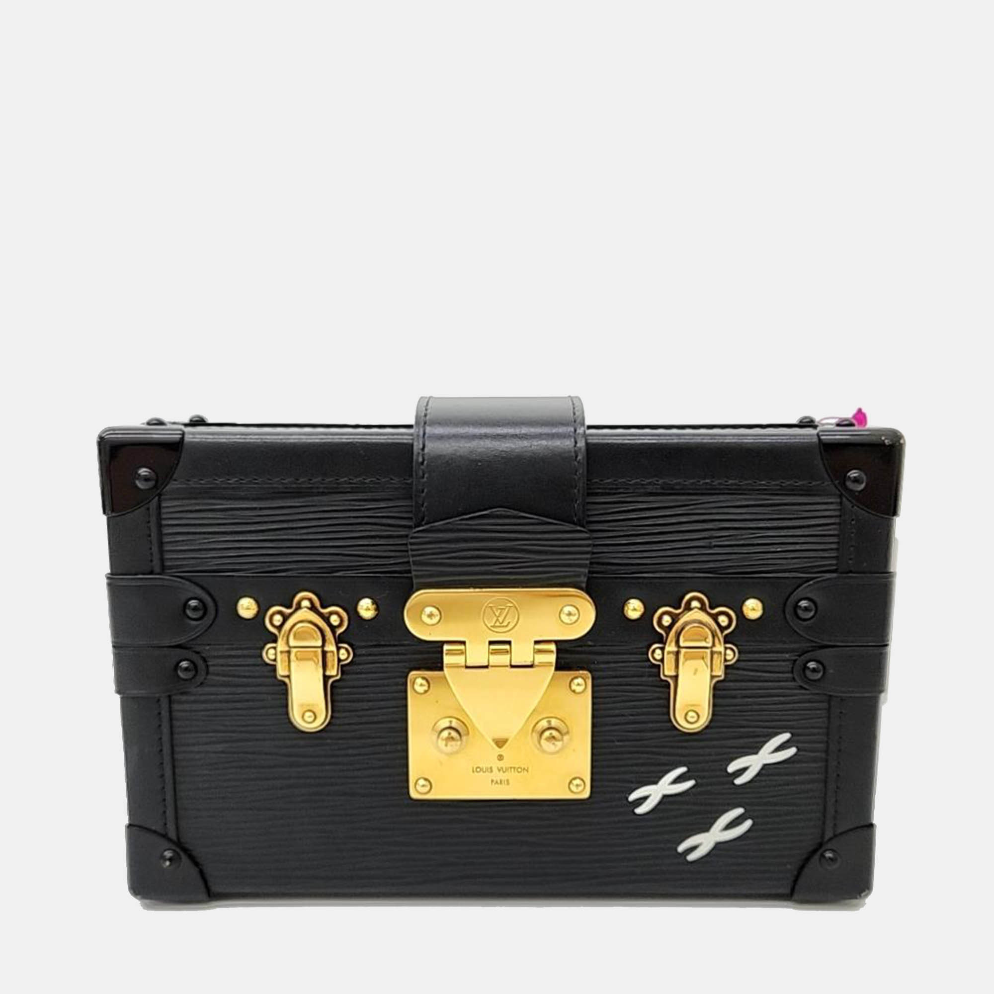 Pre Owned Louis Vuitton Epi Petite Malle M59179 Bag