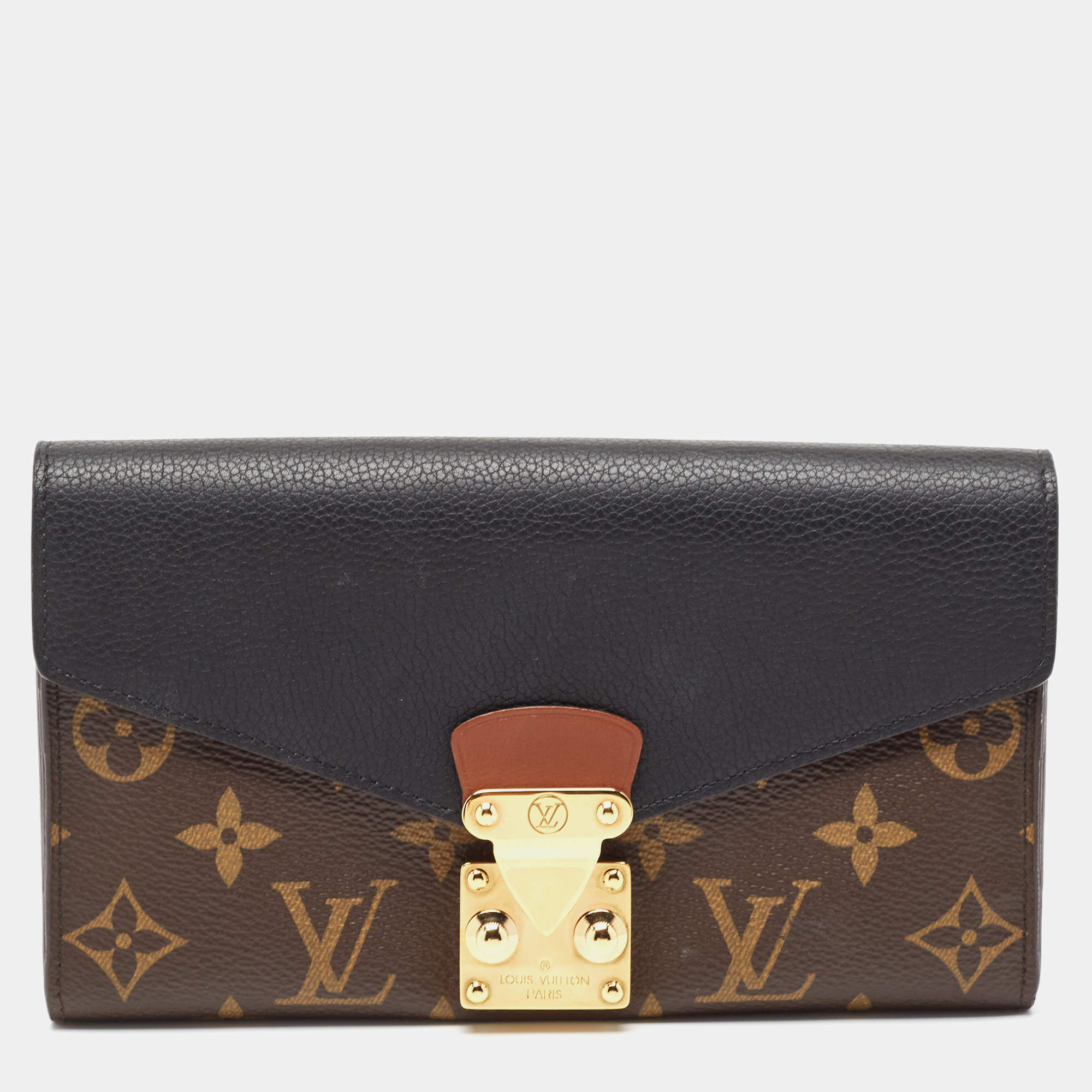 Louis Vuitton Black Monogram Canvas Pallas Wallet