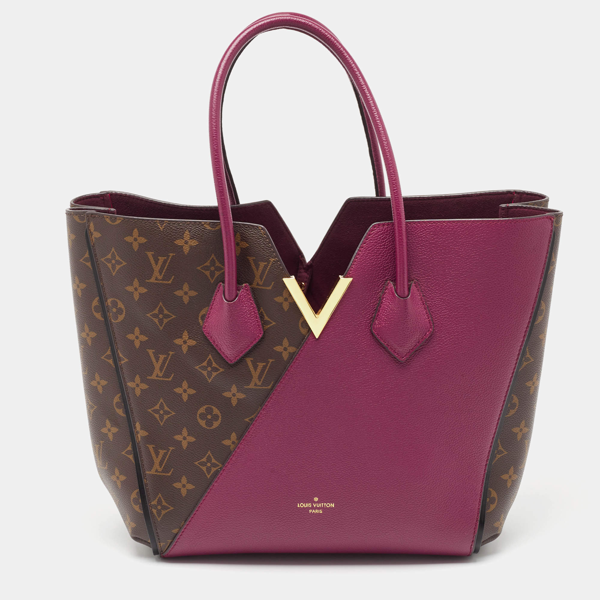 Pre Owned Louis Vuitton Aurore Monogram Canvas and Leather Kimono MM Bag