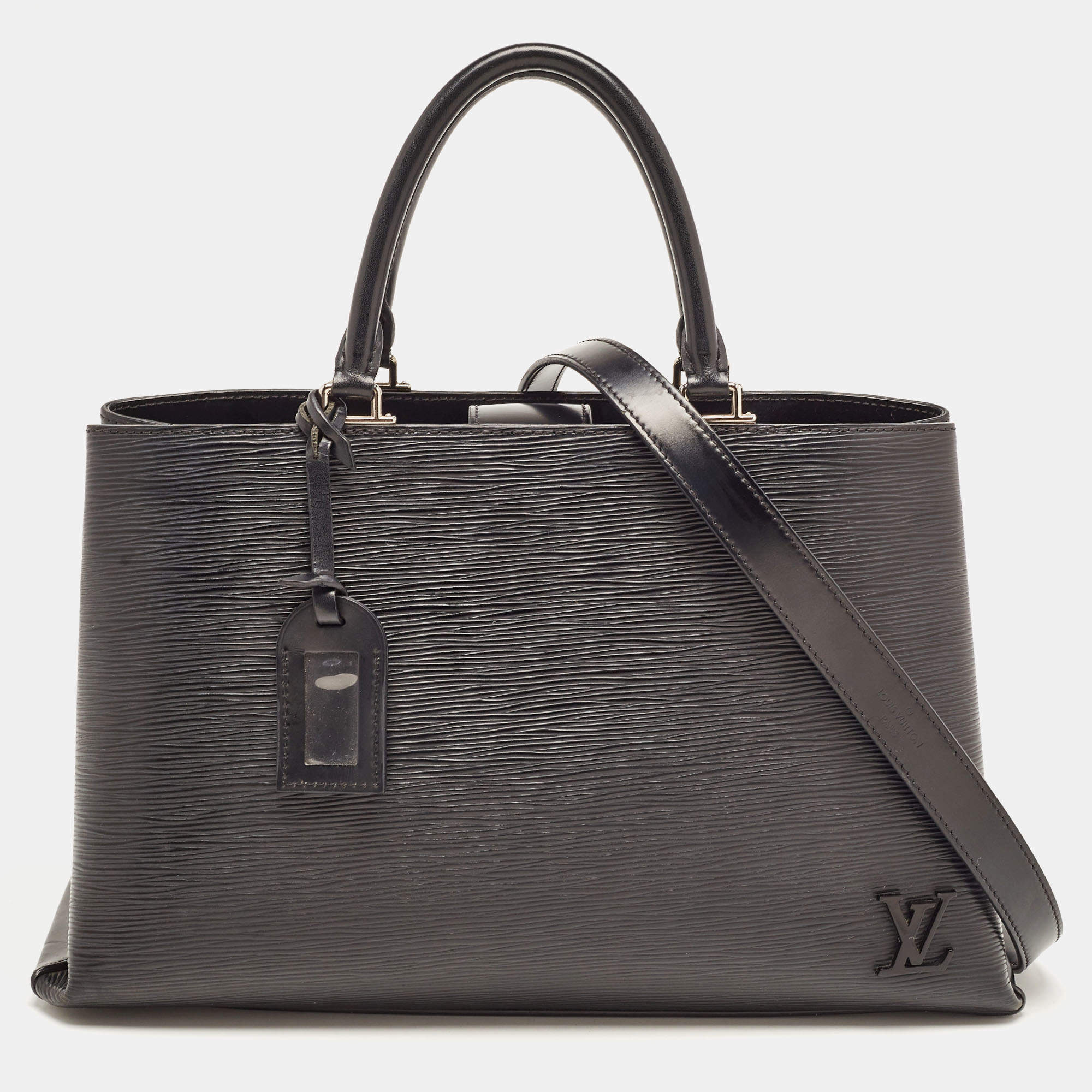 مملوكة مسبقًا Louis Vuitton Black Epi Leather Kleber MM Bag