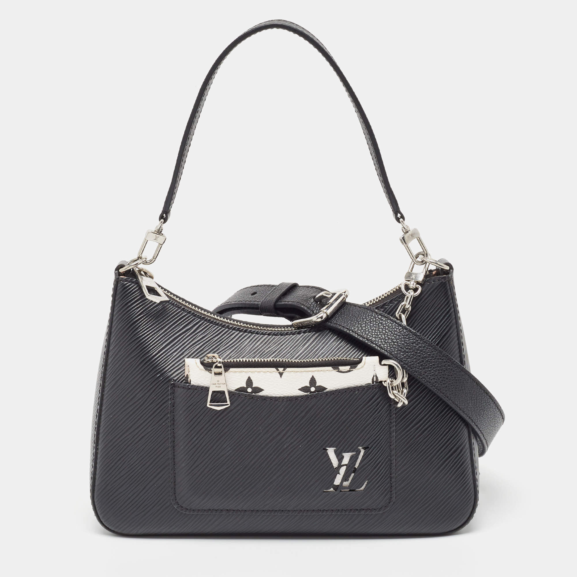 Pre Owned حقيبة لوي فيتون ماريل جلد إيبي أسود