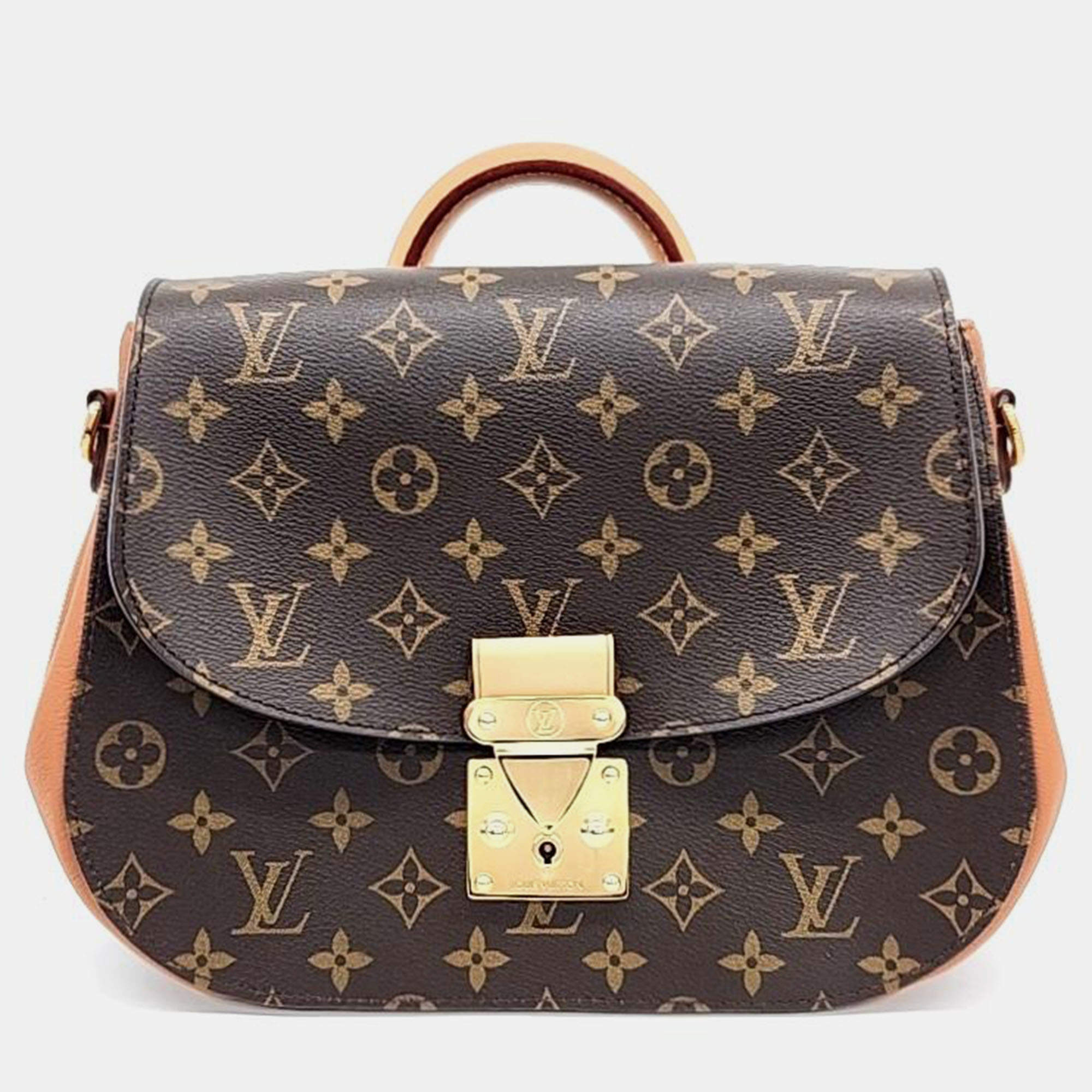 Pre Owned Louis Vuitton Monogram Canvas Leather Brown Eden MM