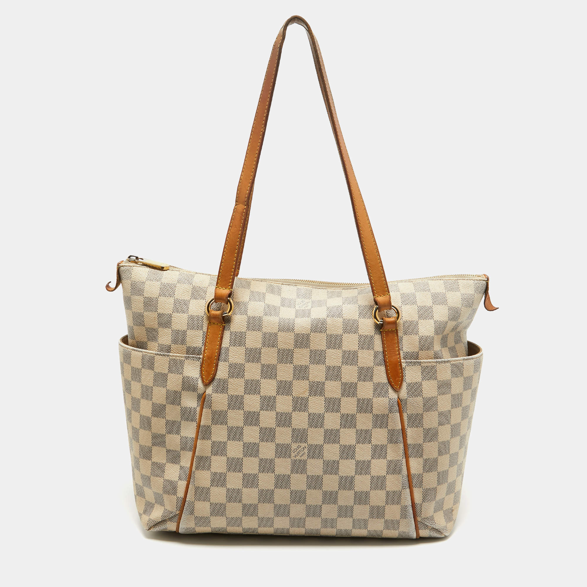 Pre Owned Louis Vuitton Damier Azur Canvas Totally MM Bag
