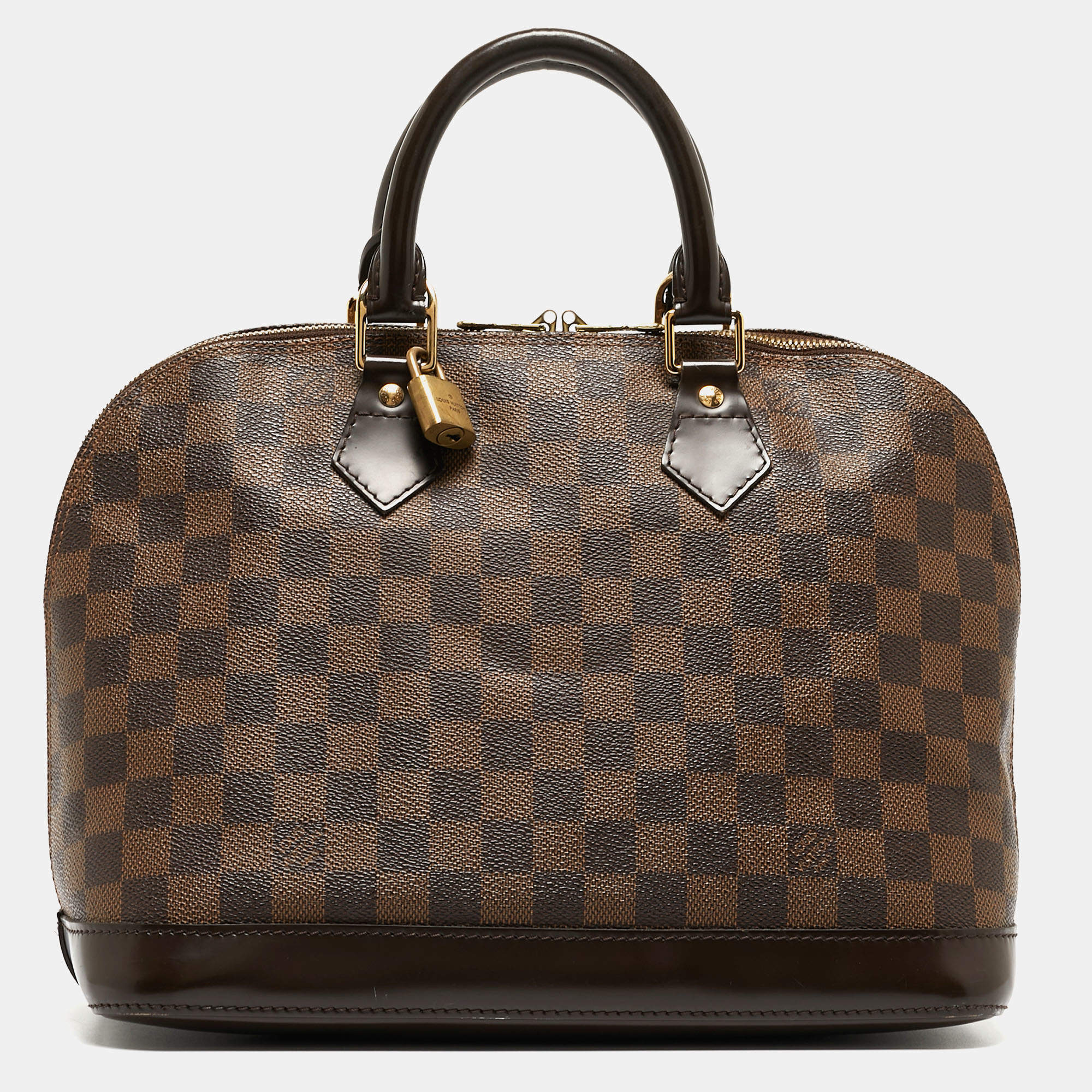 Pre Owned Louis Vuitton Damier Ebene Canvas Alma PM Bag