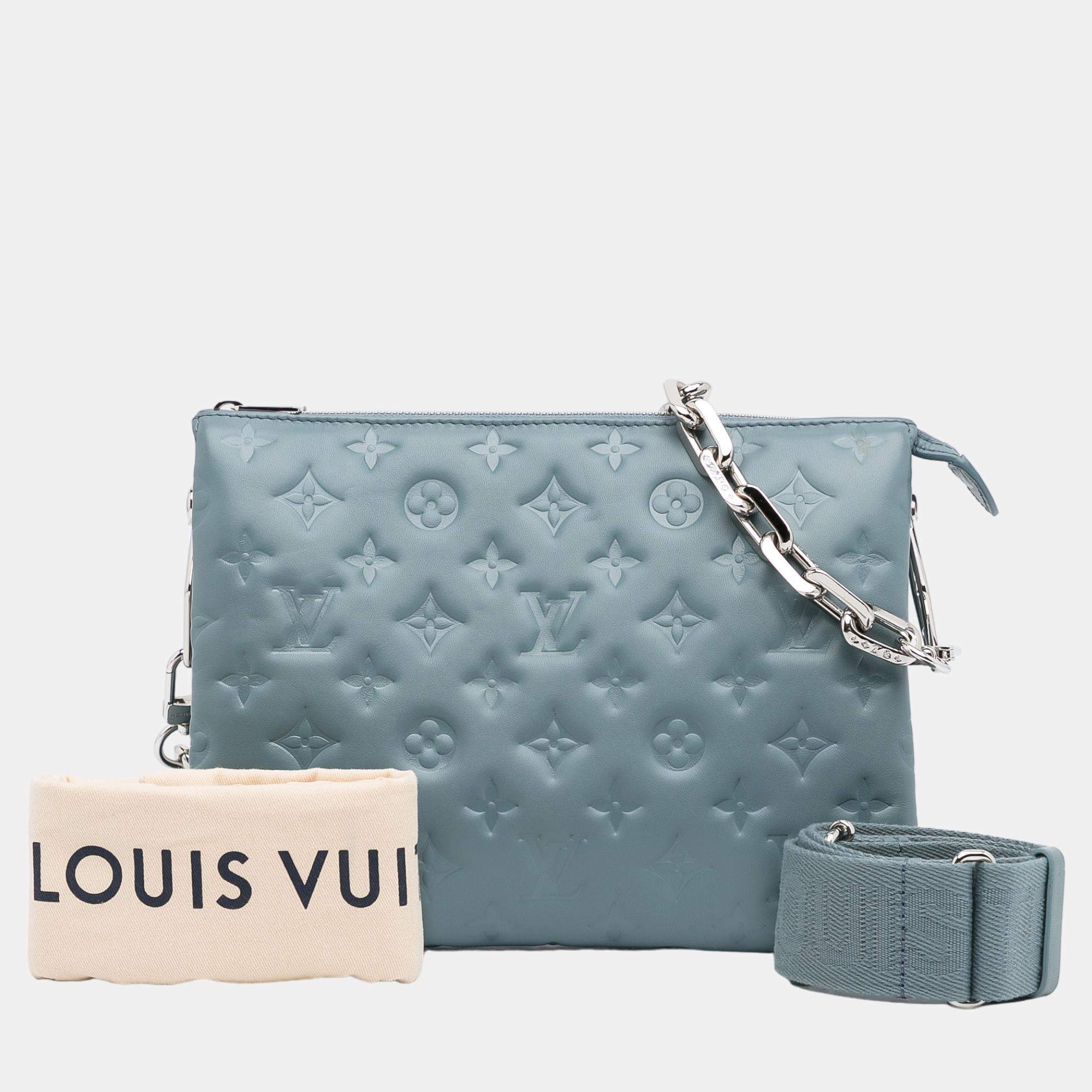 Louis Vuitton Blue Monogram Coussin PM Louis Vuitton TLC