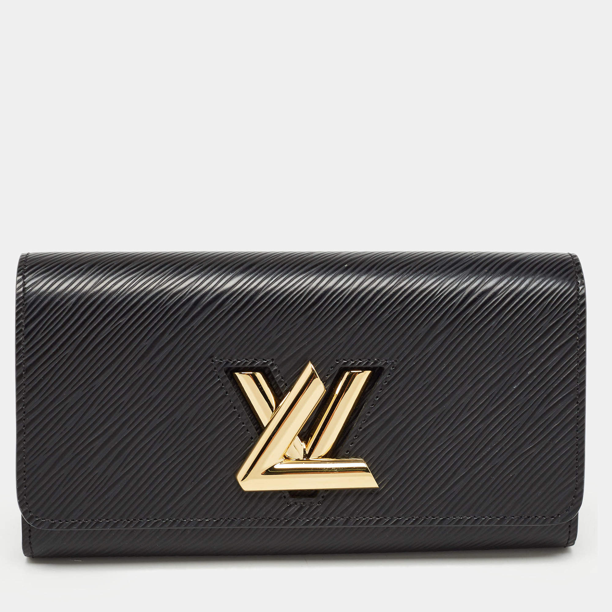 Louis Vuitton Black Epi Leather Twist Wallet