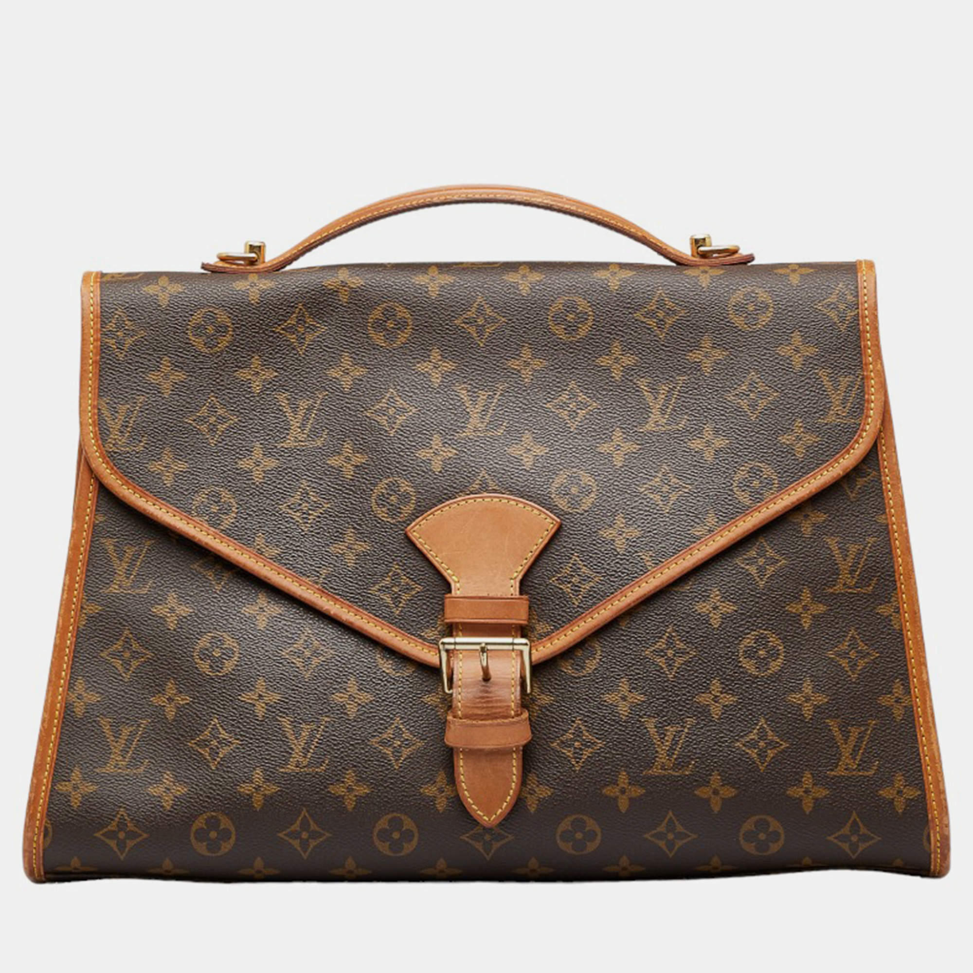 Louis Vuitton Brown Canvas Monogram Beverly Business Bag Louis