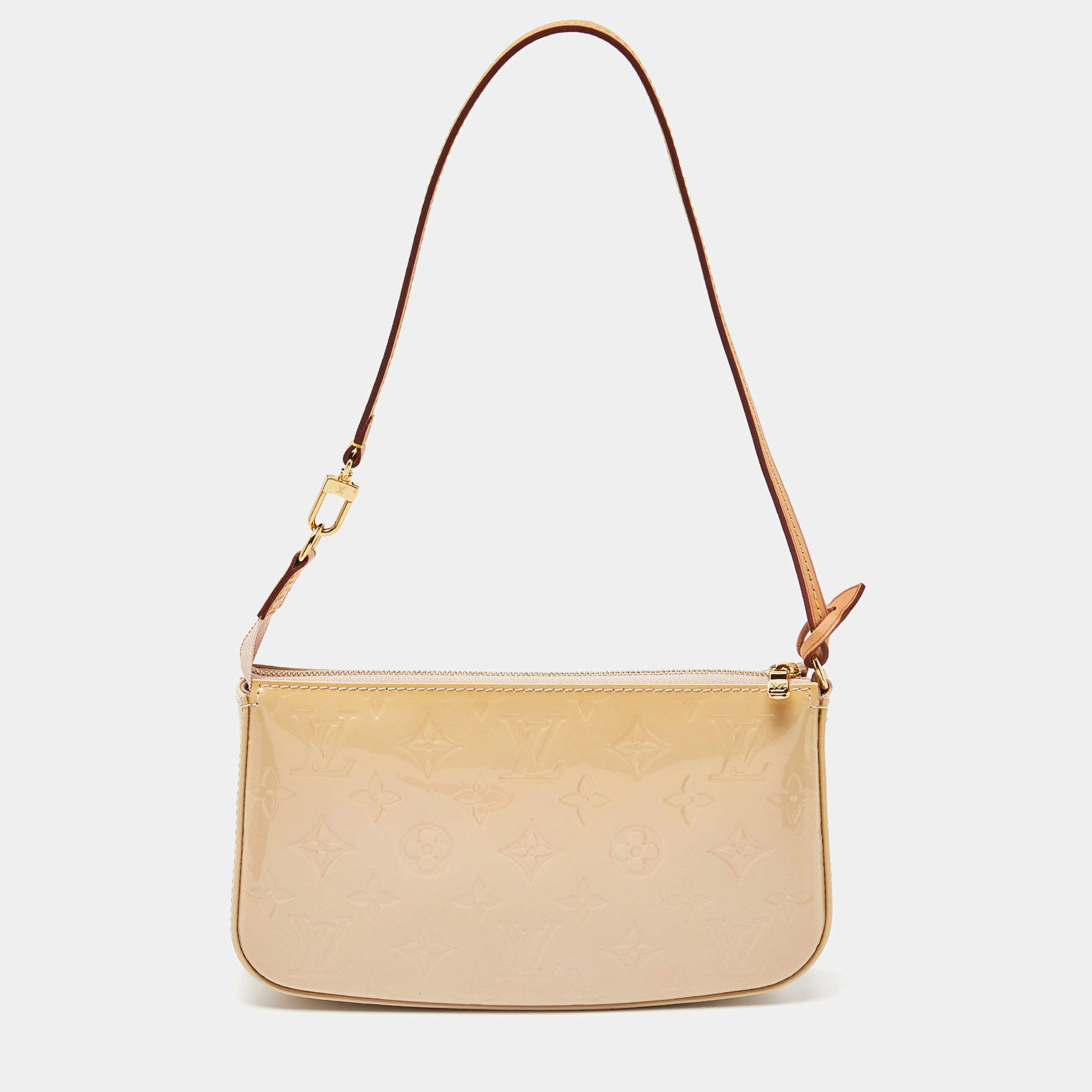 Pre Owned Louis Vuitton Rose Angelique Monogram Vernis Pochette Accessoires 