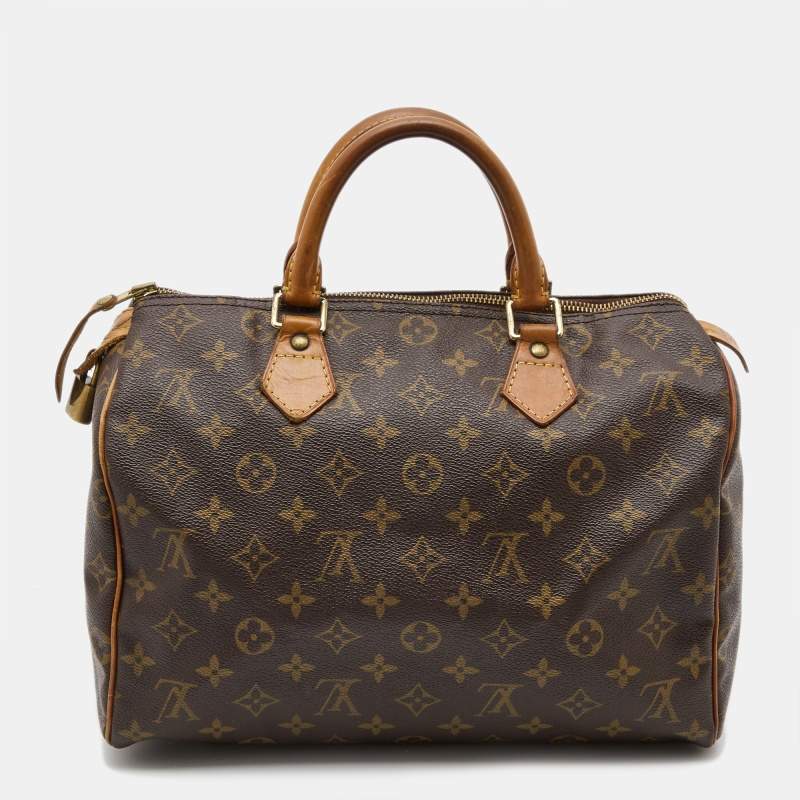 Pre Owned Louis Vuitton Monogram Canvas Speedy 30 Bag