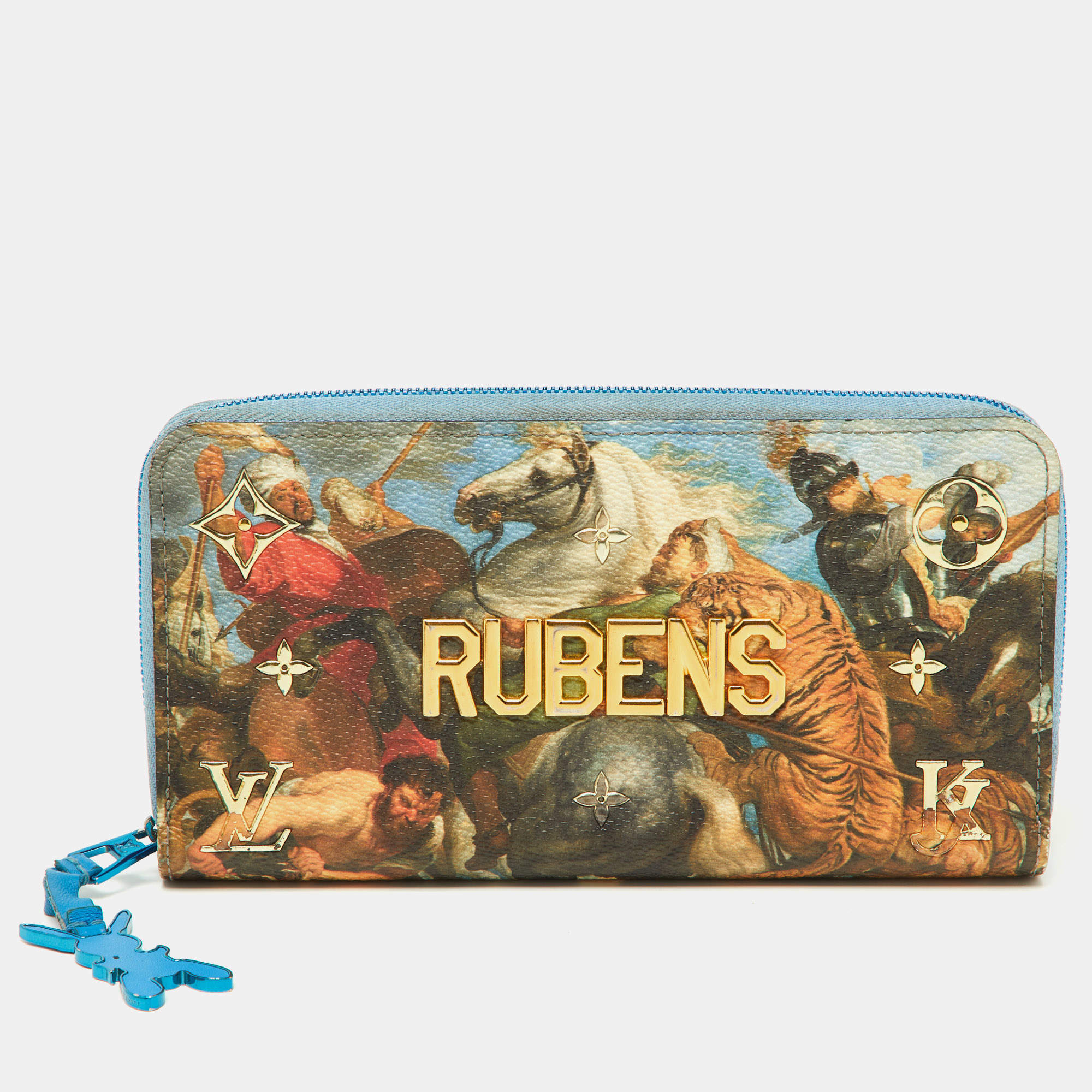 Louis Vuitton Multicolor Canvas Jeff Koons Rubens Zippy Wallet