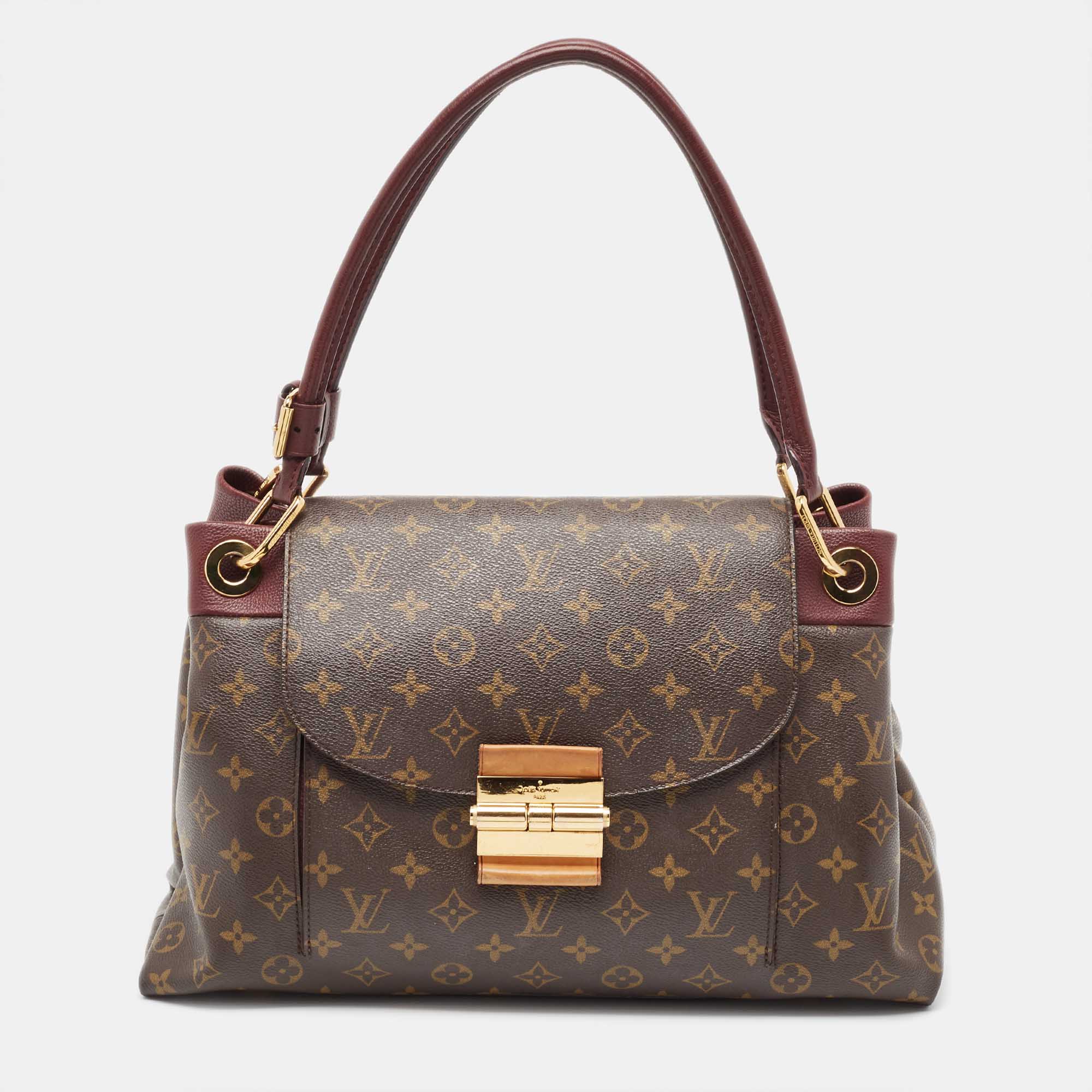 Pre Owned Louis Vuitton Aurore Monogram Canvas Olympe Bag