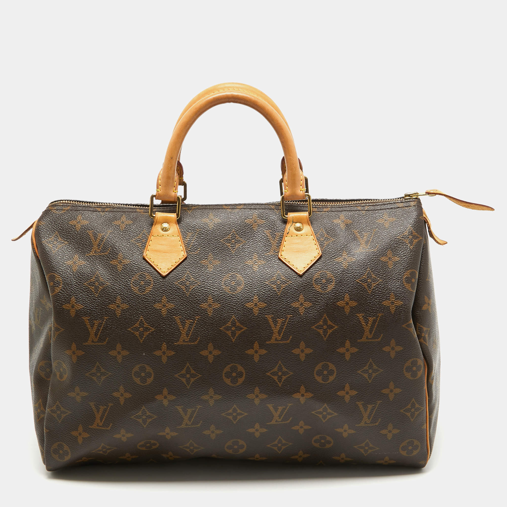 Pre Owned Louis Vuitton Monogram Canvas Speedy 35 Bag