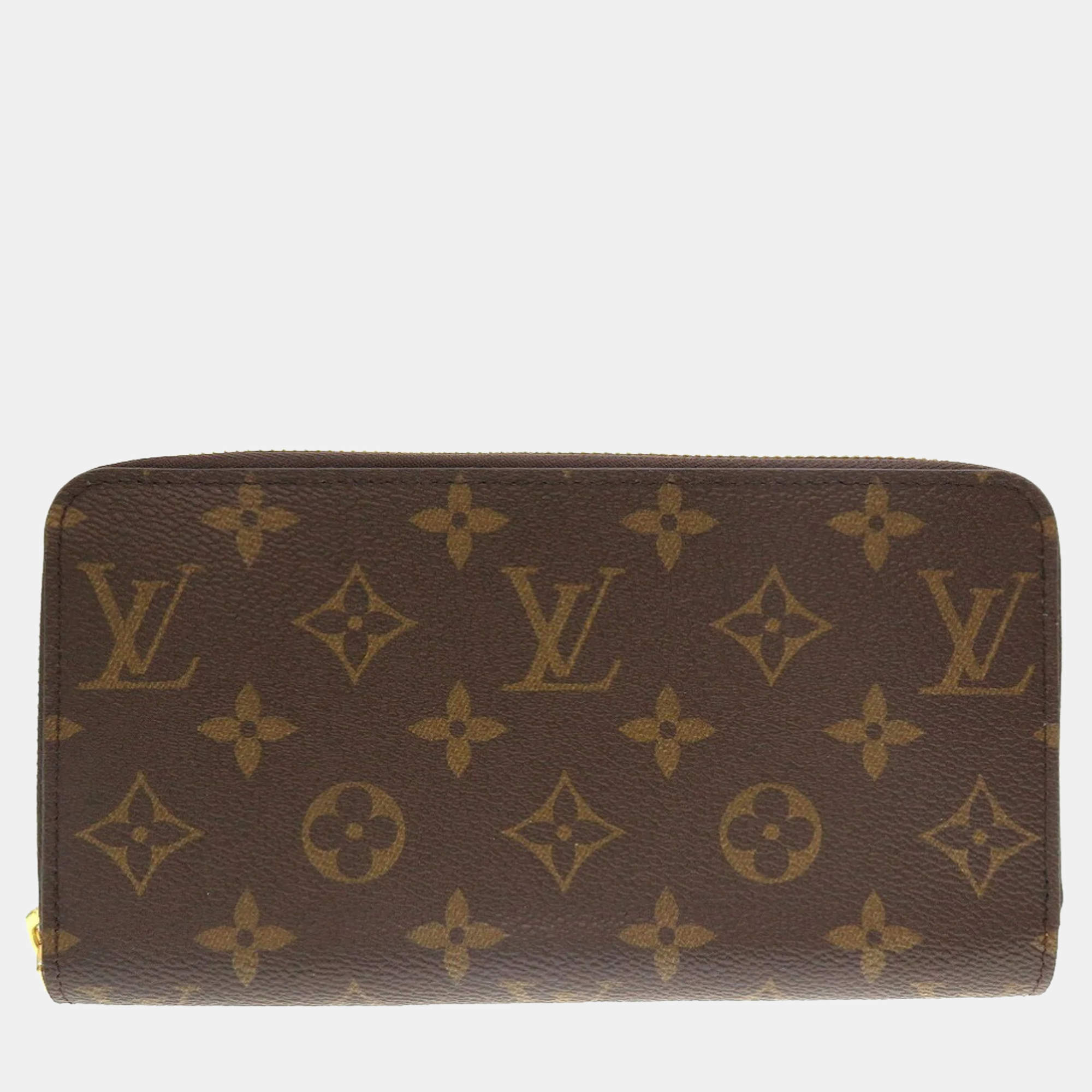 Louis Vuitton Brown Monogram Canvas Zippy Wallet
