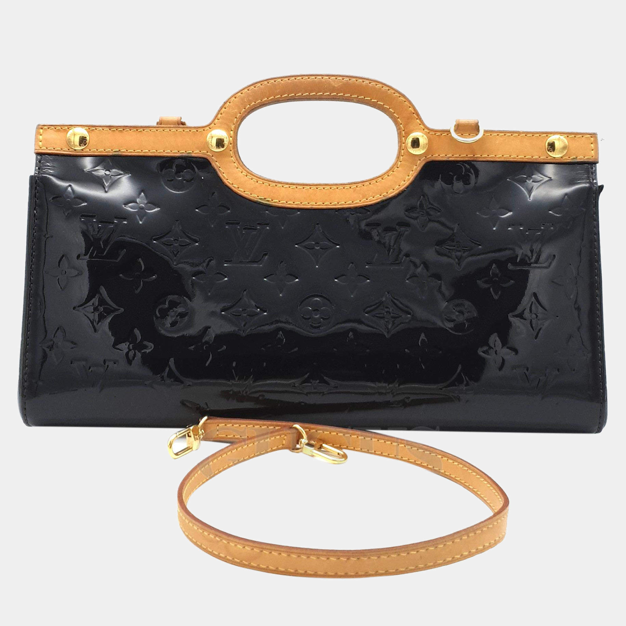 Louis Vuitton Burgundy Monogram Vernis Roxbury Drive Shoulder Bag