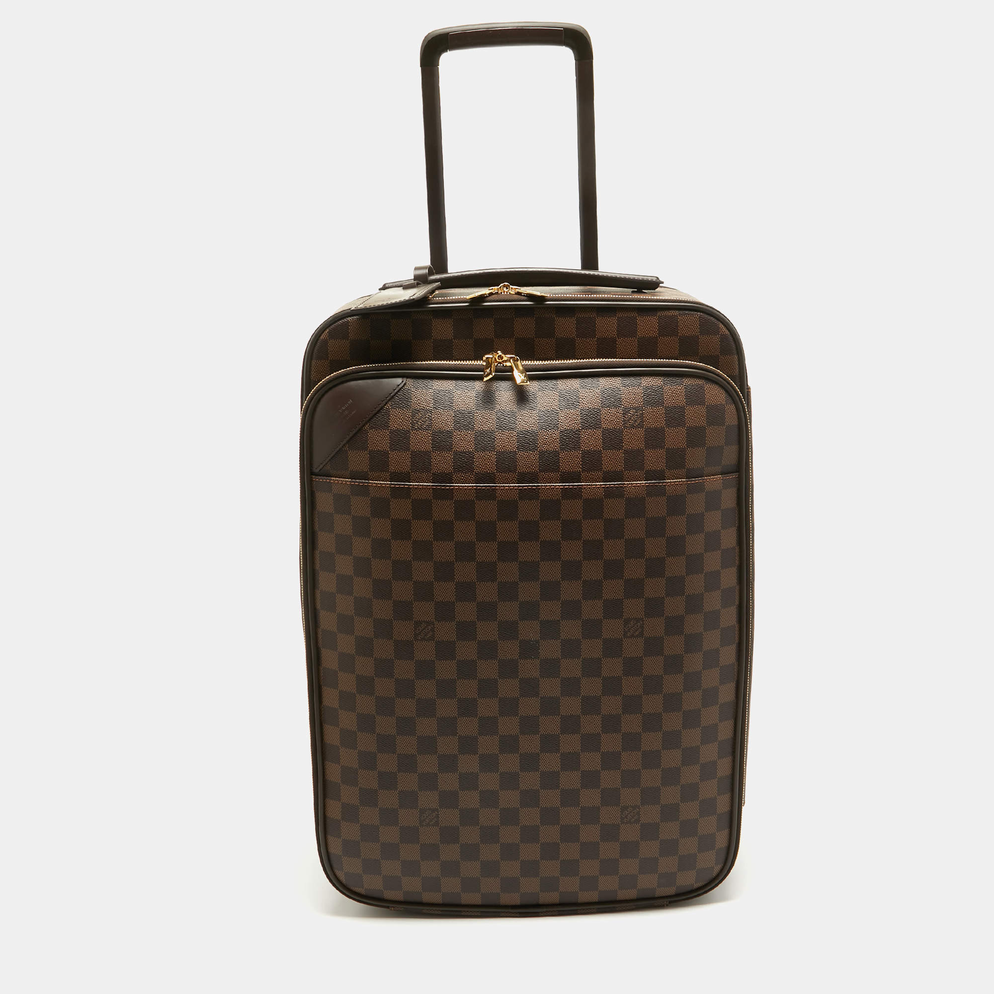 Pre Owned Louis Vuitton Damier Ebene Canvas Business Pegase Legere 55 Luggage