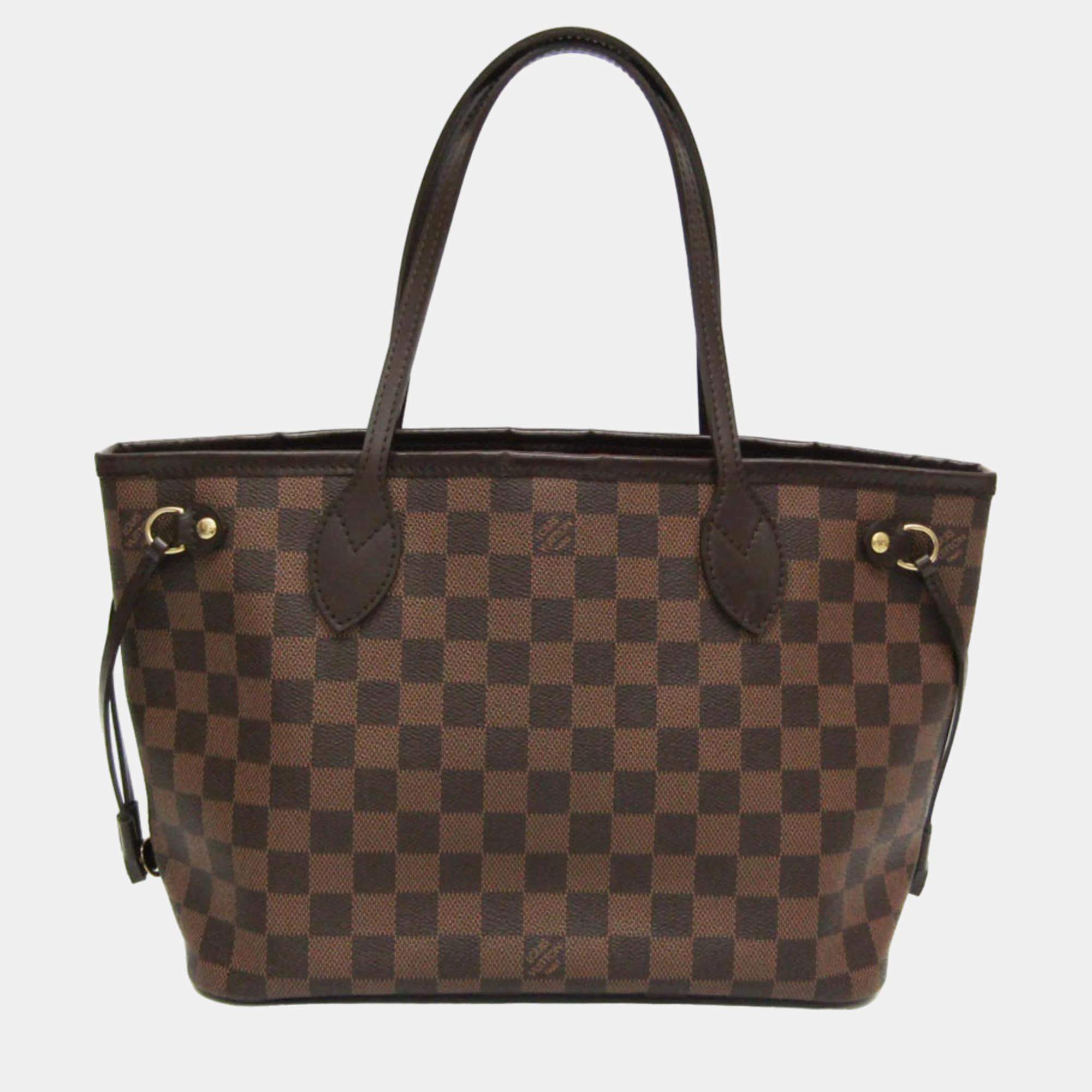 Louis Vuitton Damier Ebene NM Neverfull PM  Tote Bag  