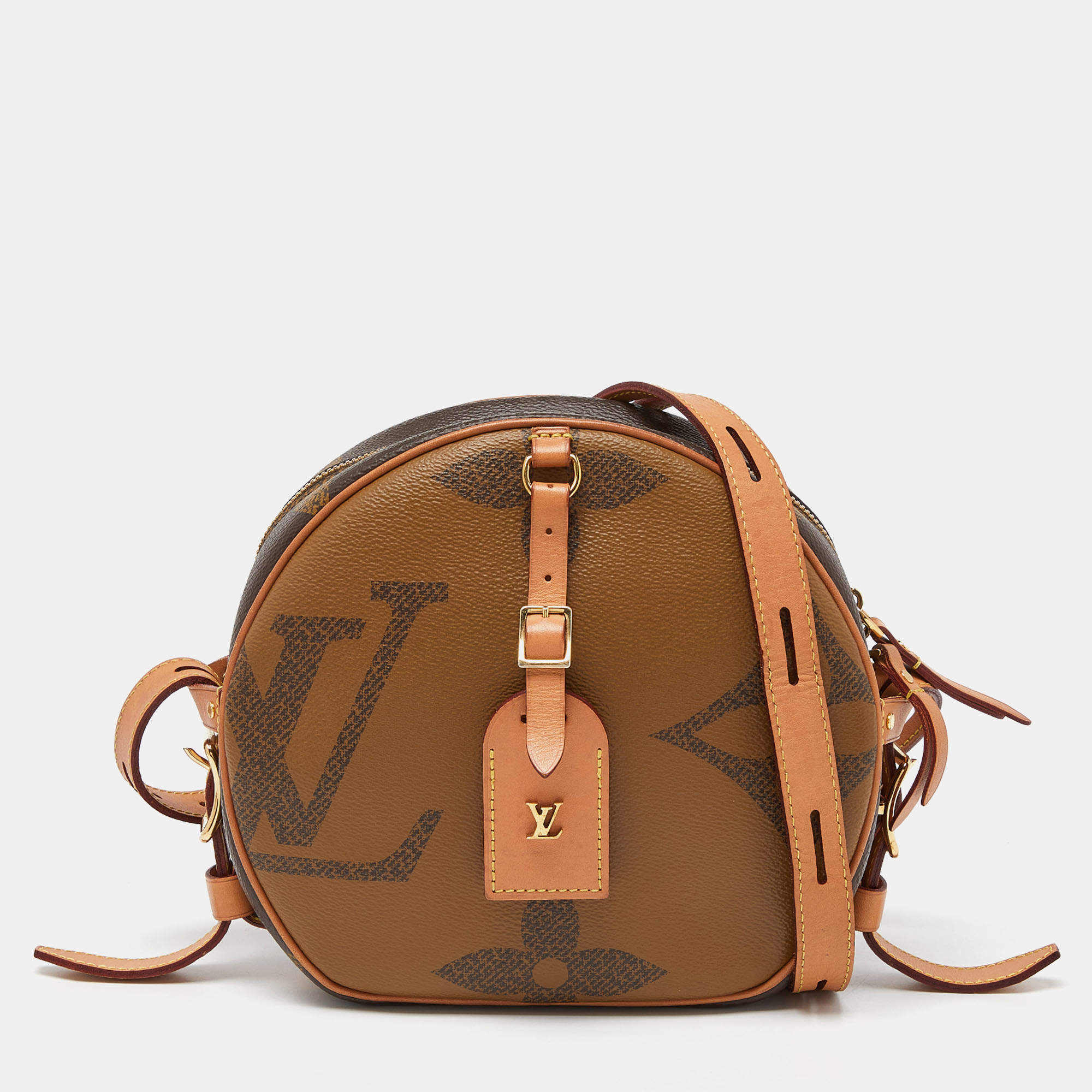 Pre Owned Louis Vuitton Monogram Giant Reverse Canvas Boite Chapeau Souple MM Bag