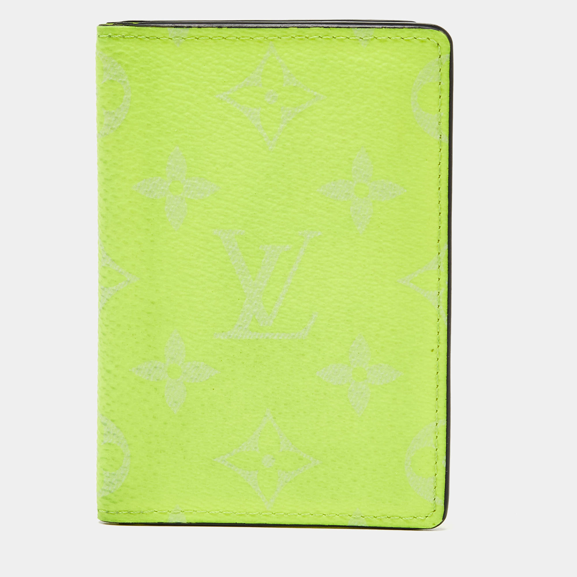 مملوكة مسبقًا Louis Vuitton Neon Yellow Monogram Canvas Pocket Organizer
