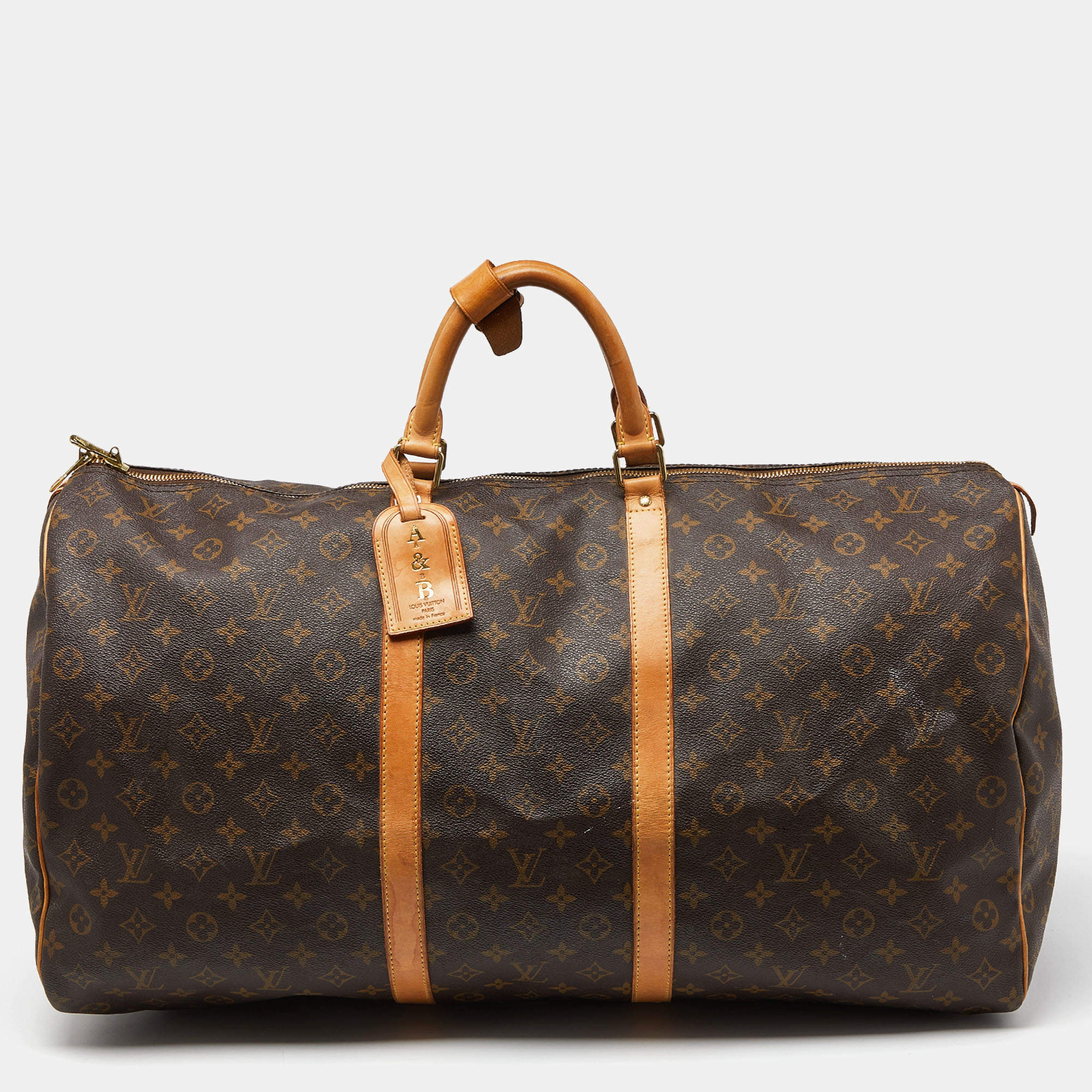 Louis Vuitton Monogram Canvas Keepall Bandouliere 60 Bag