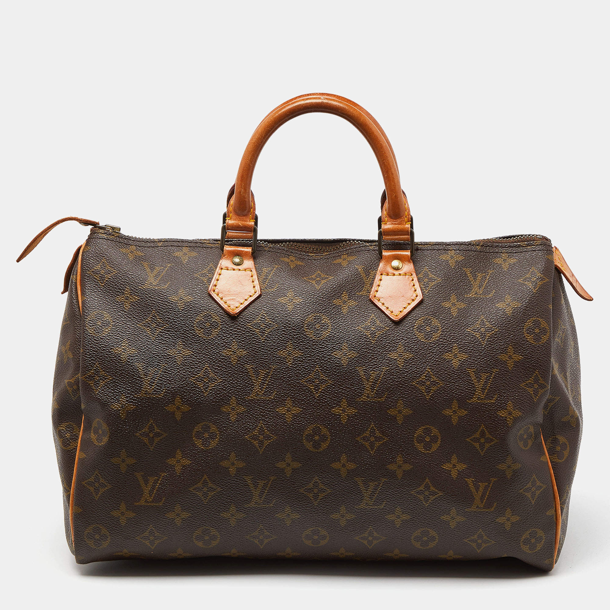 Pre Owned Louis Vuitton Monogram Canvas Speedy 35 Bag