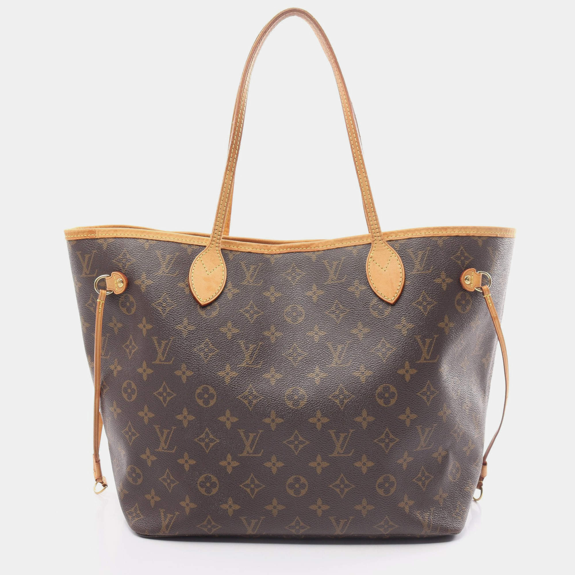 Louis Vuitton Neverfull MM Monogram Shoulder bag Tote bag PVC Leather Brown