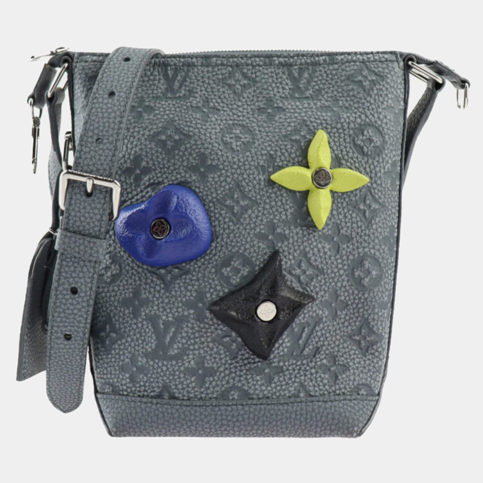 Louis Vuitton Grey Taurillon Monogram Cruiser PM Hobo