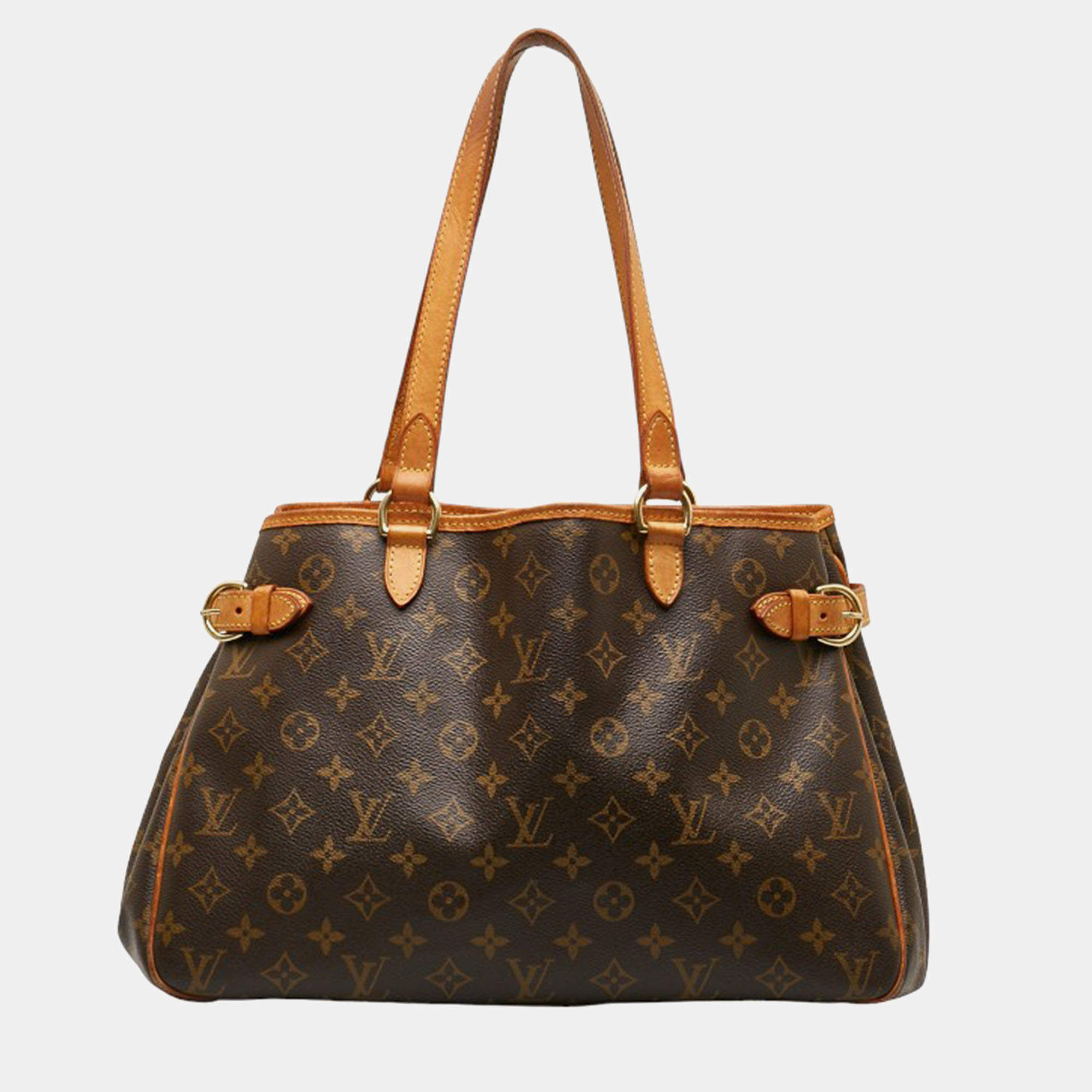 Louis Vuitton Brown Canvas Monogram Batignolles Horizontal Bag Louis ...