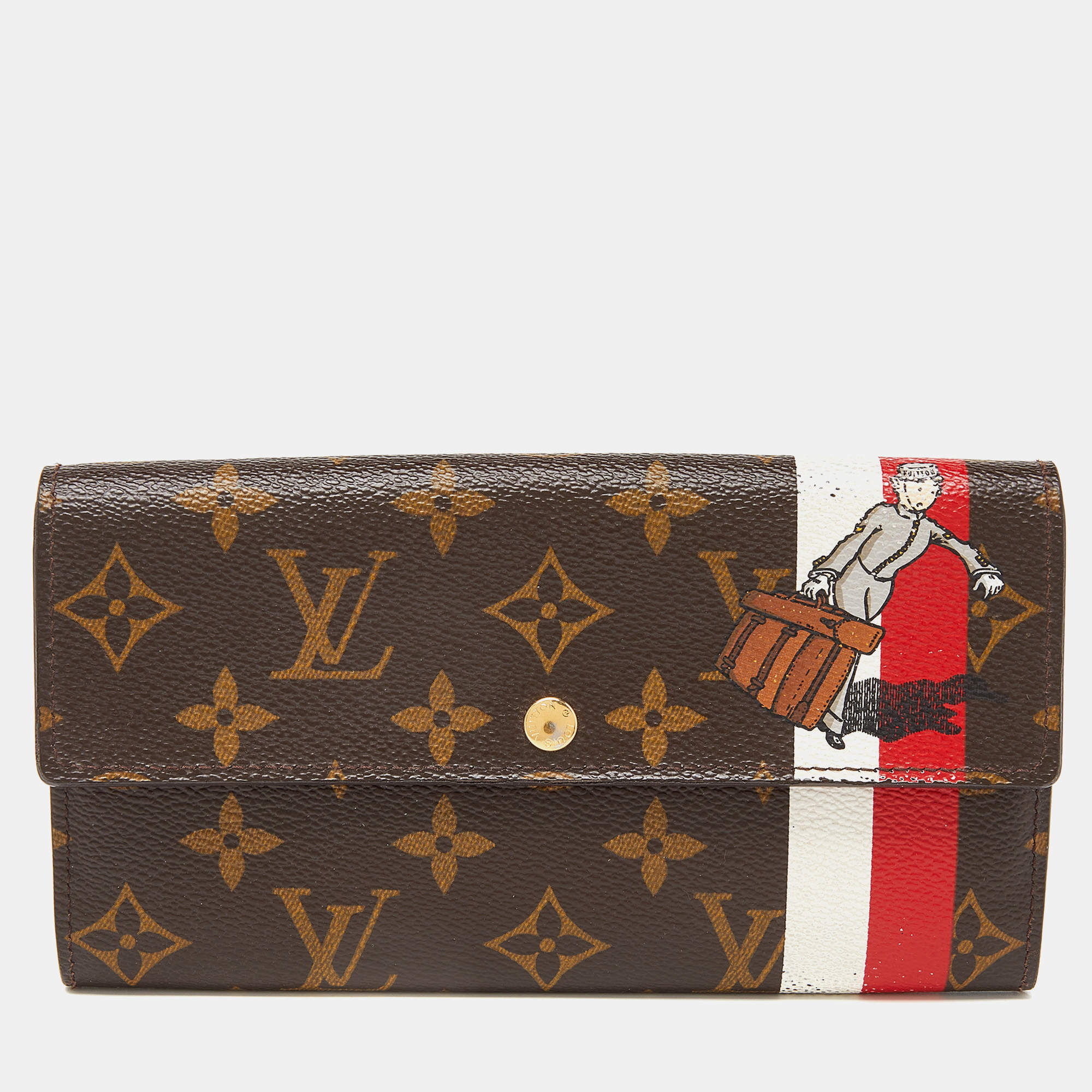 Louis Vuitton Monogram Canvas Limited Edition Groom Sarah Wallet