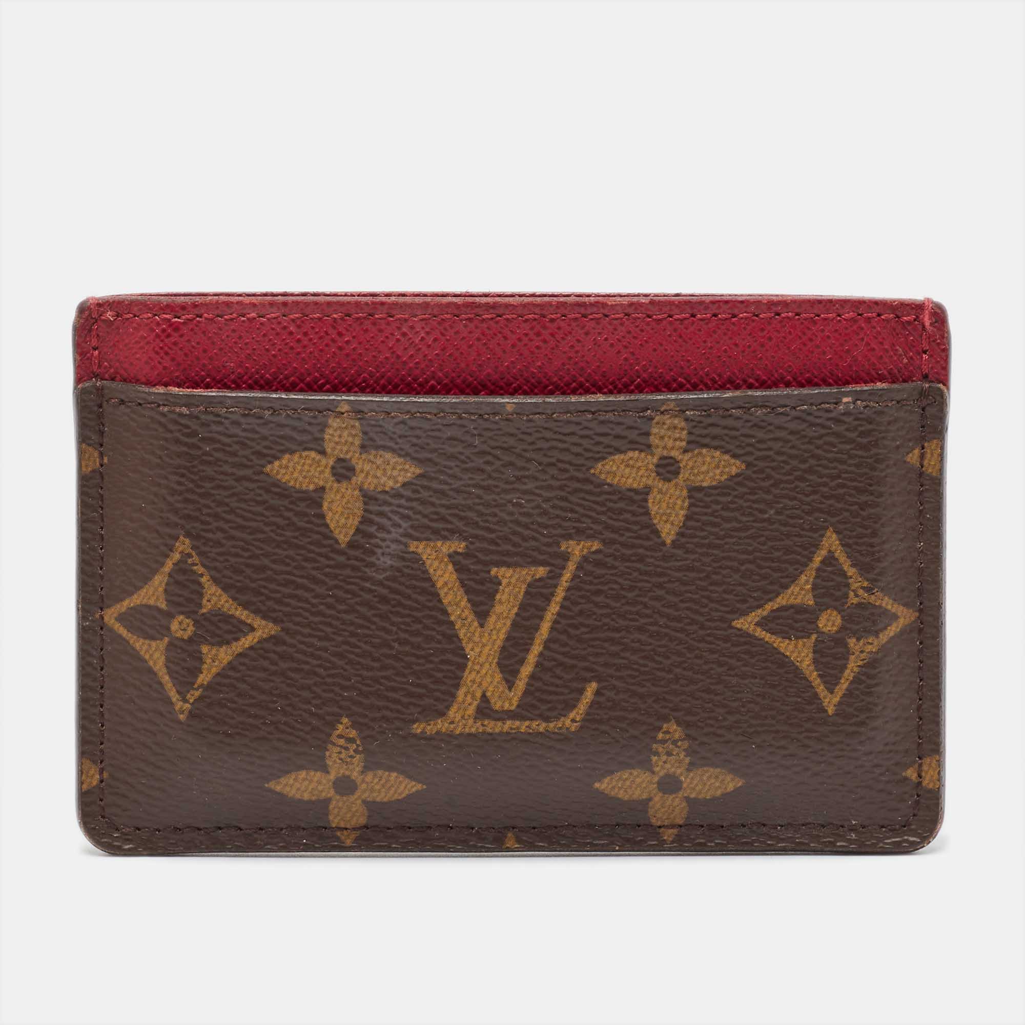 Louis Vuitton Fuchsia Monogram Canvas and Leather Card Holder 