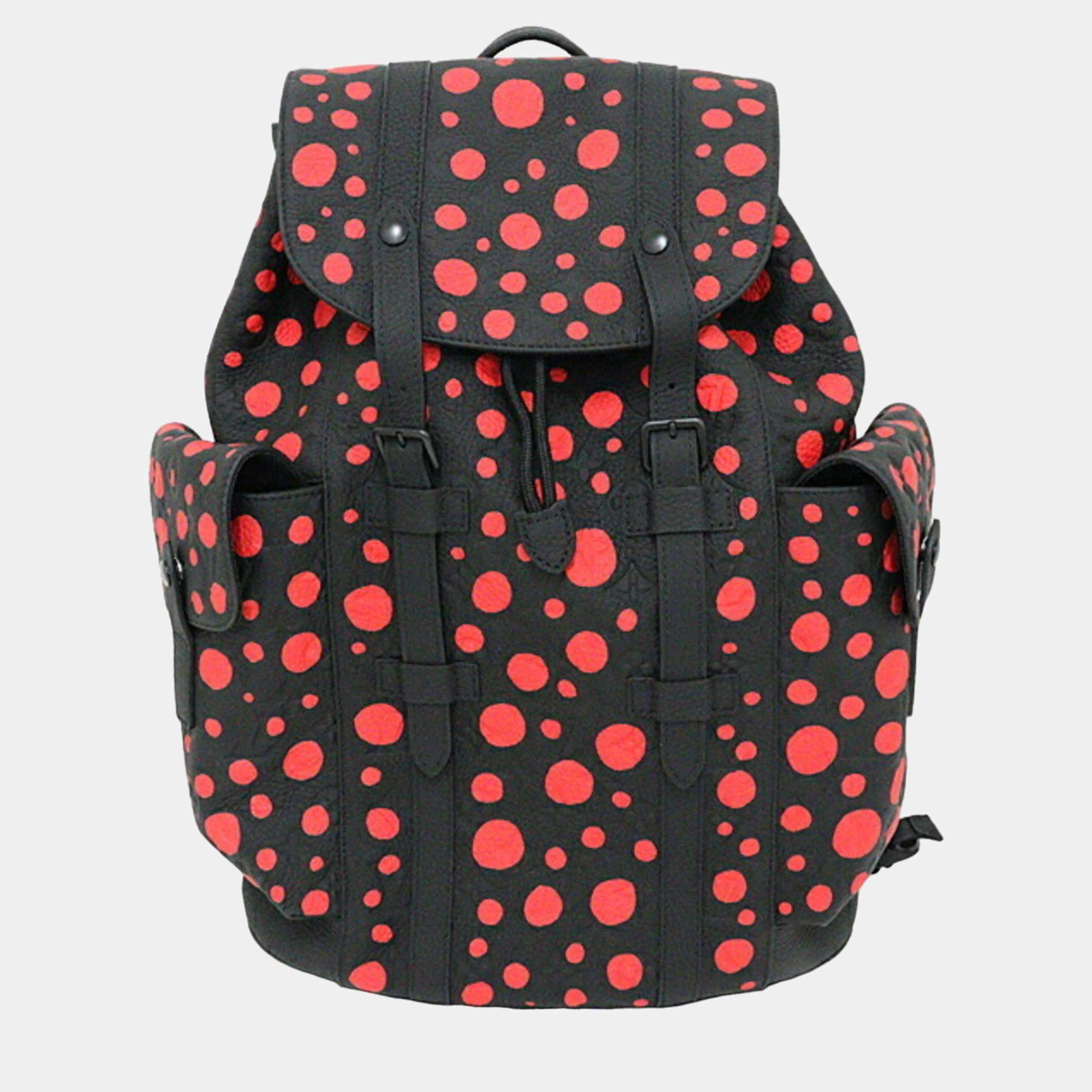 Louis Vuitton x 2023 Yayoi Kusama Monogram Taurillon Christopher MM Backpack