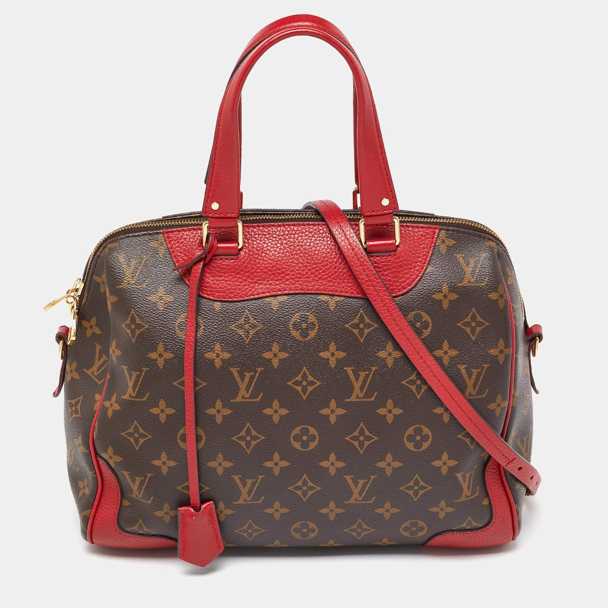 Pre Owned Louis Vuitton Coquelicot Monogram Canvas Retiro NM Bag
