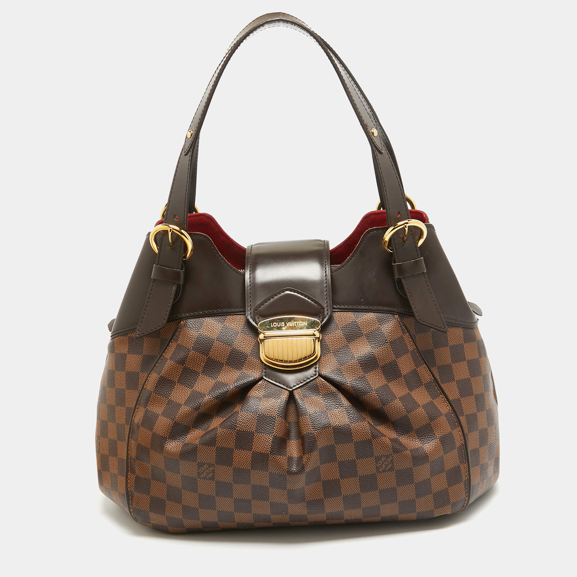 Pre Owned Louis Vuitton Damier Ebene Canvas Sistina MM Bag