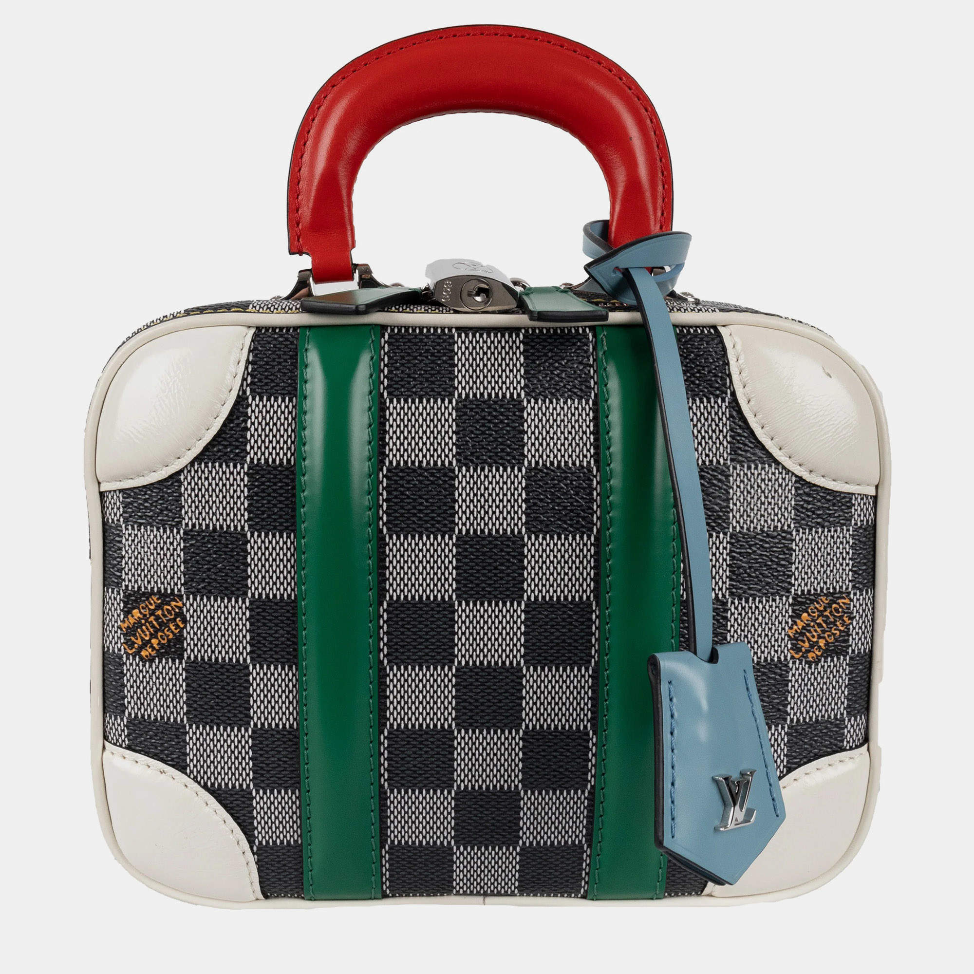 Pre Owned Louis Vuitton Mini Luggage Damier BB Handbag - '10s Multicolor Canvas